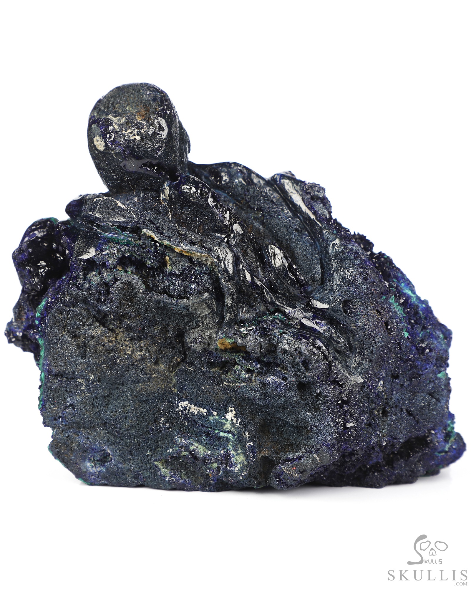 Oct 19, 2026 ACSAD (A Crystal Skull a Day) - The Abyss Made Visible - 5.7" Hand Carved Azurite & Malachite Octopus, Cthulhu Crystal Skull Fine Art Sculpture, Crystal Healing Oct 19, 2026 ACSAD (A Crystal Skull a Day) - The Abyss Made Visible - 5.7" Hand Carved Azurite & Malachite Octopus, Cthulhu Crystal Skull Fine Art Sculpture, Crystal Healing