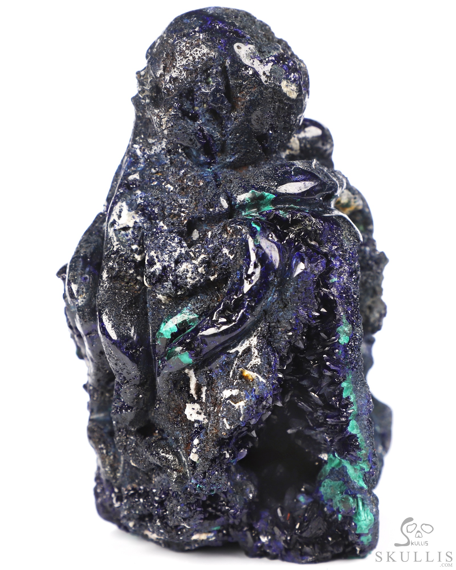 Oct 19, 2026 ACSAD (A Crystal Skull a Day) - The Abyss Made Visible - 5.7" Hand Carved Azurite & Malachite Octopus, Cthulhu Crystal Skull Fine Art Sculpture, Crystal Healing Oct 19, 2026 ACSAD (A Crystal Skull a Day) - The Abyss Made Visible - 5.7" Hand Carved Azurite & Malachite Octopus, Cthulhu Crystal Skull Fine Art Sculpture, Crystal Healing