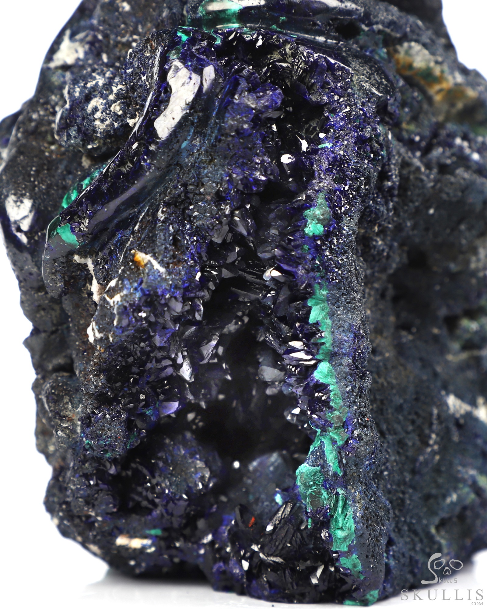 Oct 19, 2026 ACSAD (A Crystal Skull a Day) - The Abyss Made Visible - 5.7" Hand Carved Azurite & Malachite Octopus, Cthulhu Crystal Skull Fine Art Sculpture, Crystal Healing Oct 19, 2026 ACSAD (A Crystal Skull a Day) - The Abyss Made Visible - 5.7" Hand Carved Azurite & Malachite Octopus, Cthulhu Crystal Skull Fine Art Sculpture, Crystal Healing