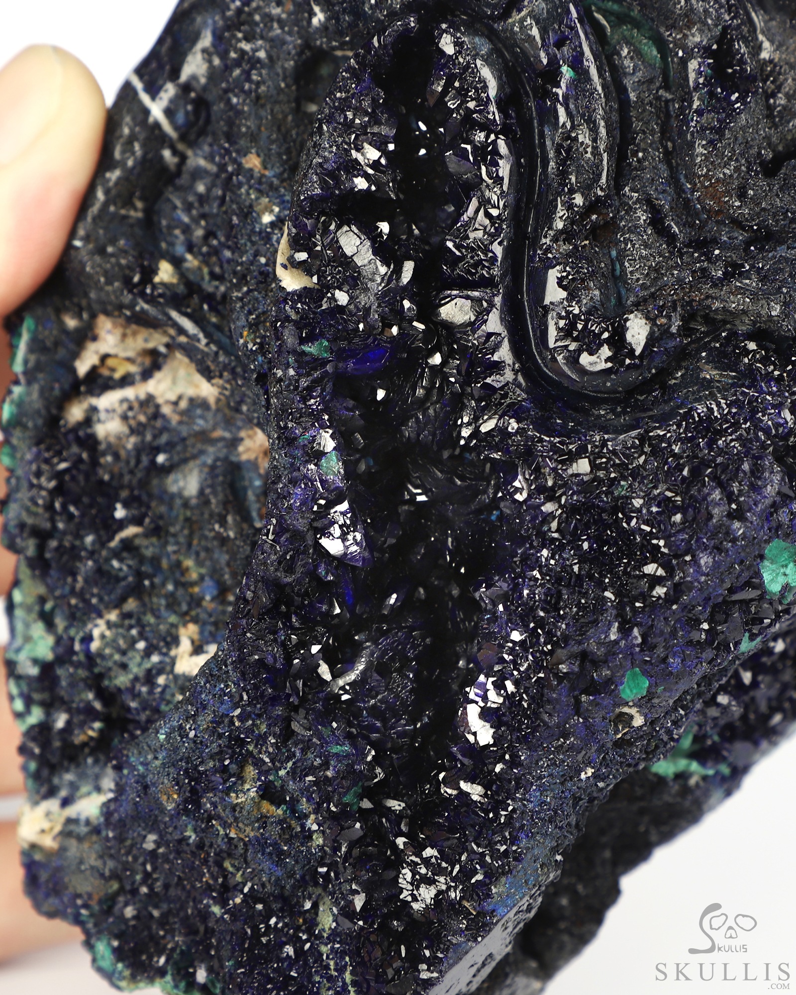 Oct 19, 2026 ACSAD (A Crystal Skull a Day) - The Abyss Made Visible - 5.7" Hand Carved Azurite & Malachite Octopus, Cthulhu Crystal Skull Fine Art Sculpture, Crystal Healing Oct 19, 2026 ACSAD (A Crystal Skull a Day) - The Abyss Made Visible - 5.7" Hand Carved Azurite & Malachite Octopus, Cthulhu Crystal Skull Fine Art Sculpture, Crystal Healing