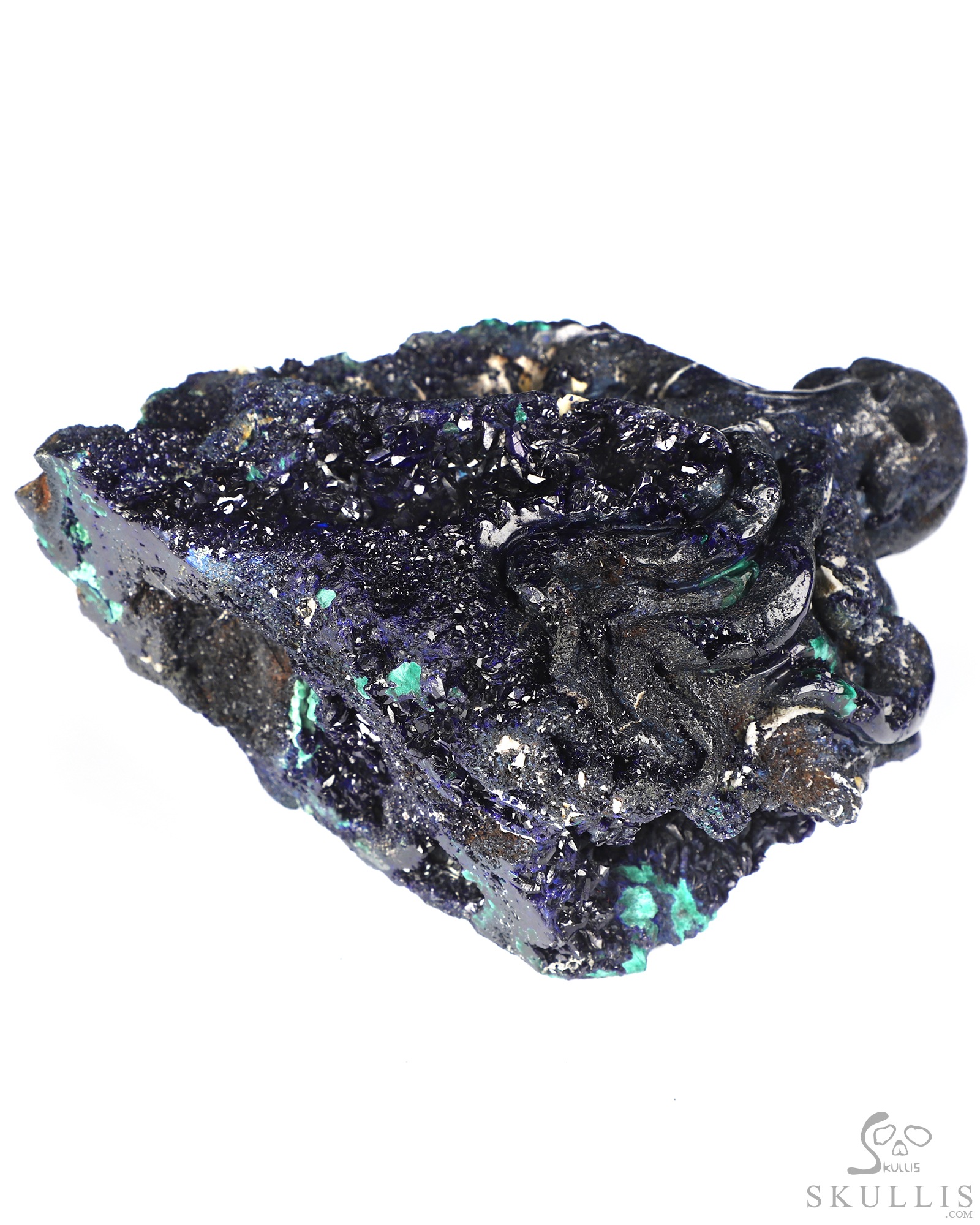Oct 19, 2026 ACSAD (A Crystal Skull a Day) - The Abyss Made Visible - 5.7" Hand Carved Azurite & Malachite Octopus, Cthulhu Crystal Skull Fine Art Sculpture, Crystal Healing Oct 19, 2026 ACSAD (A Crystal Skull a Day) - The Abyss Made Visible - 5.7" Hand Carved Azurite & Malachite Octopus, Cthulhu Crystal Skull Fine Art Sculpture, Crystal Healing
