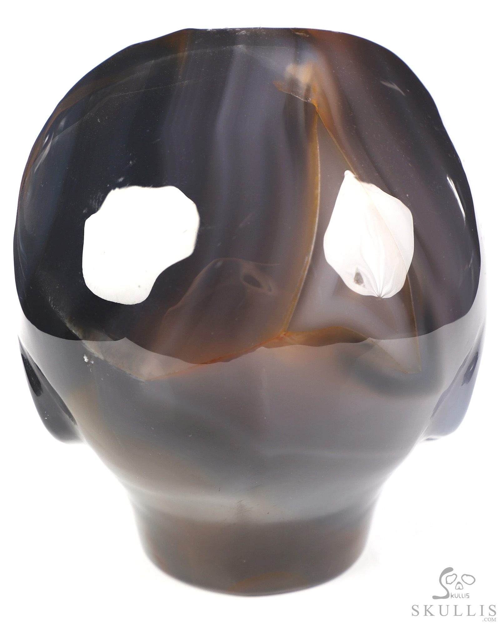 4.0" Premium Brazilian Agate Star Being Female Alien Crystal Skull Companion, Hand Carved Gemstone Fine Art Sculpture, Reiki Healing Stone Statue 4.0" Premium Brazilian Agate Star Being Female Alien Crystal Skull Companion, Hand Carved Gemstone Fine Art Sculpture, Reiki Healing Stone Statue