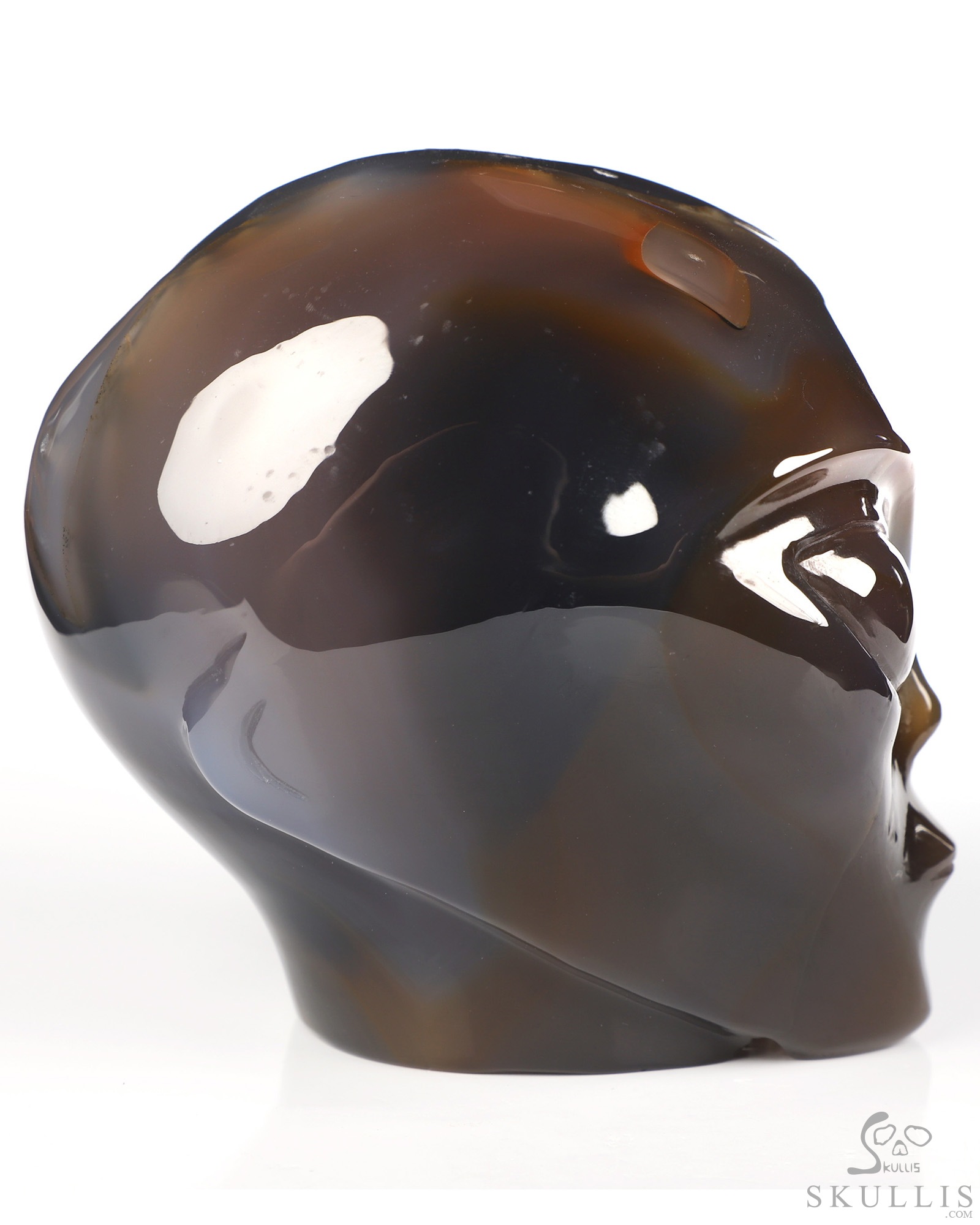 4.0" Premium Brazilian Agate Star Being Female Alien Crystal Skull Companion, Hand Carved Gemstone Fine Art Sculpture, Reiki Healing Stone Statue 4.0" Premium Brazilian Agate Star Being Female Alien Crystal Skull Companion, Hand Carved Gemstone Fine Art Sculpture, Reiki Healing Stone Statue