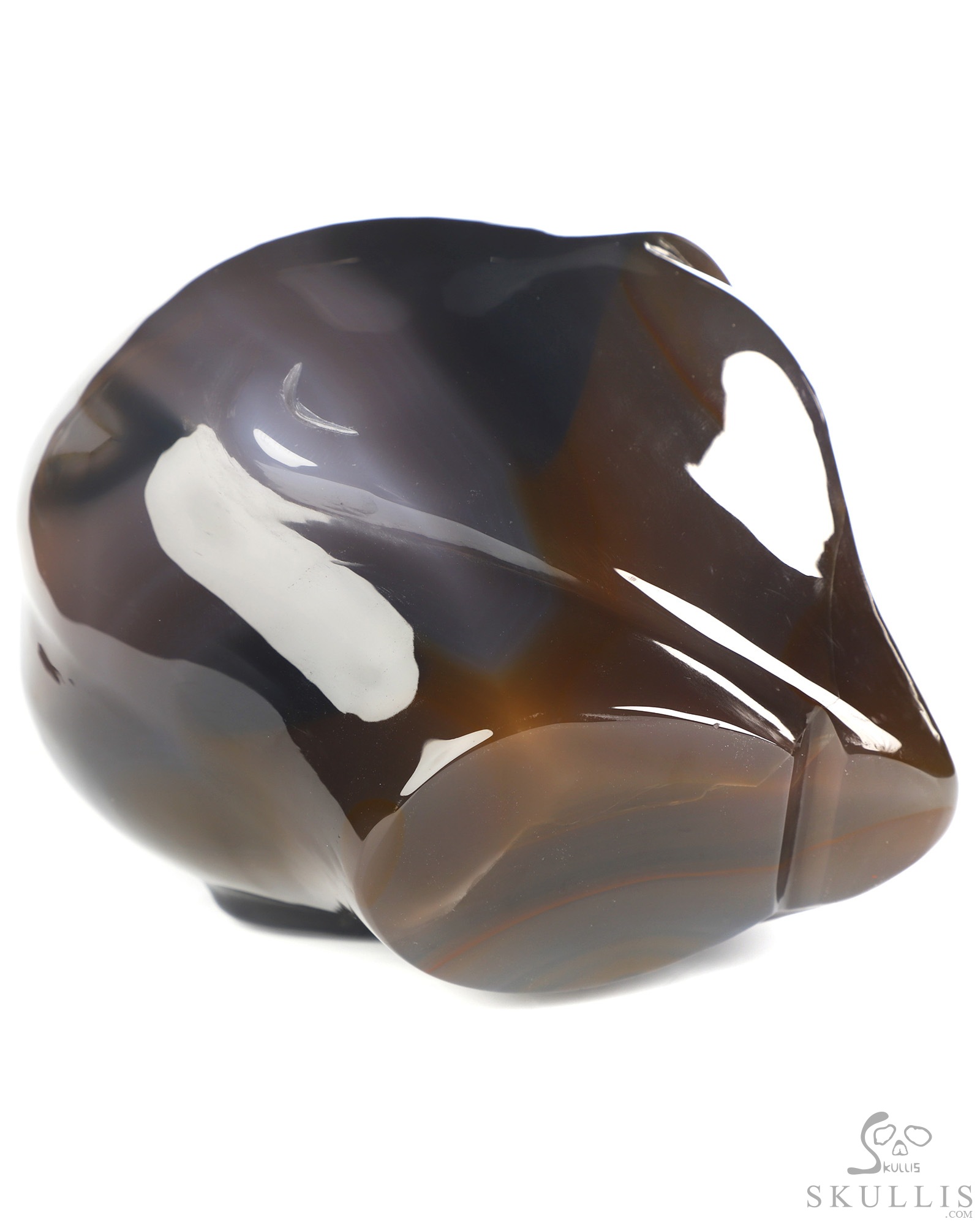 4.0" Premium Brazilian Agate Star Being Female Alien Crystal Skull Companion, Hand Carved Gemstone Fine Art Sculpture, Reiki Healing Stone Statue 4.0" Premium Brazilian Agate Star Being Female Alien Crystal Skull Companion, Hand Carved Gemstone Fine Art Sculpture, Reiki Healing Stone Statue