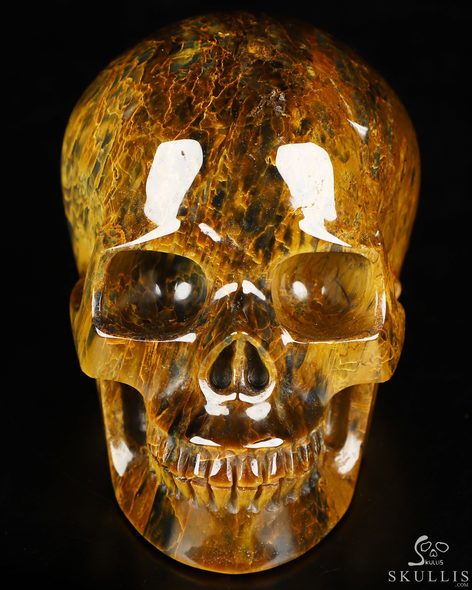 3.5" New Pietersite Hand Carved Crystal Skull, Realistic, Crystal Healing 3.5" New Pietersite Hand Carved Crystal Skull, Realistic, Crystal Healing