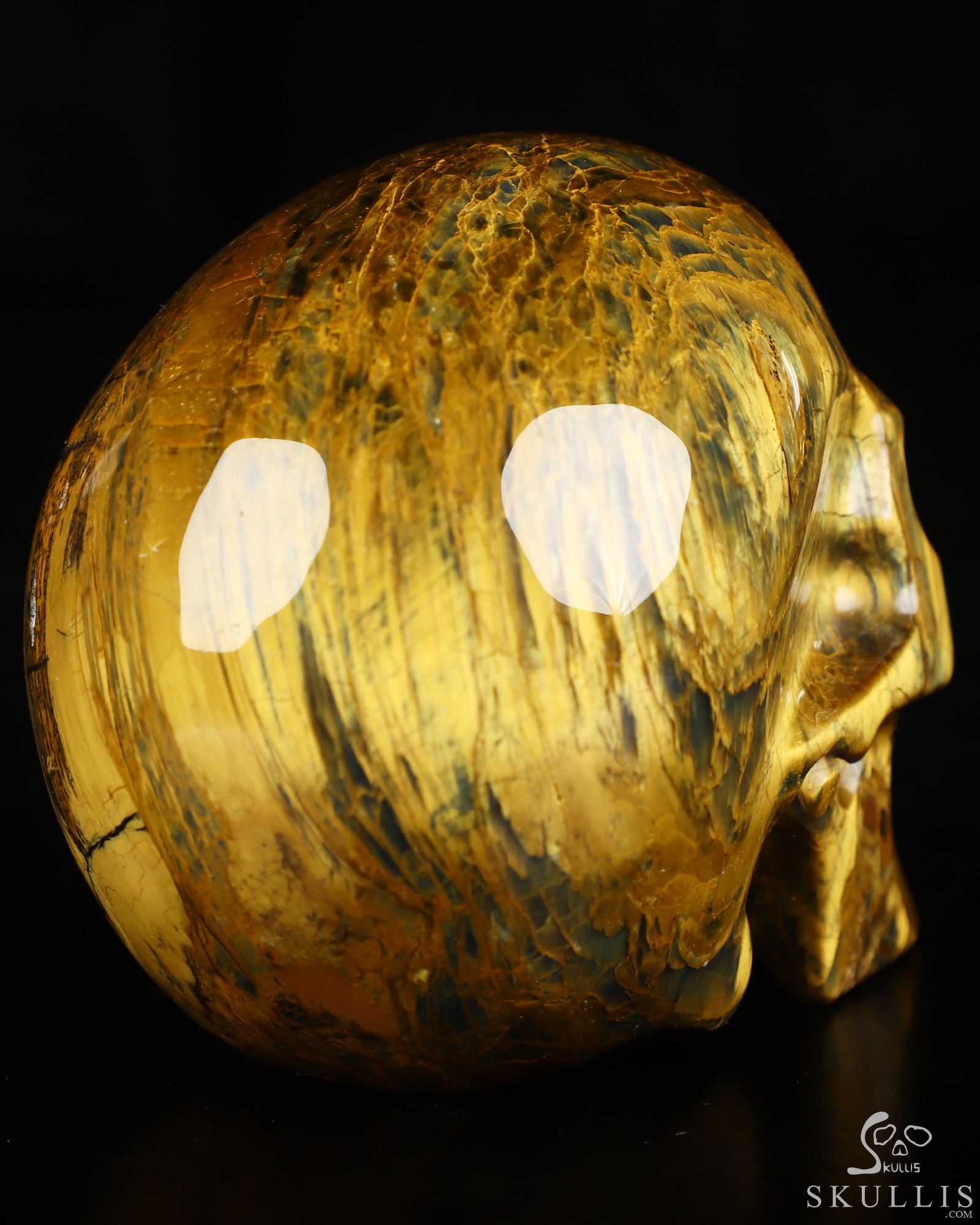 3.5" New Pietersite Hand Carved Crystal Skull, Realistic, Crystal Healing 3.5" New Pietersite Hand Carved Crystal Skull, Realistic, Crystal Healing