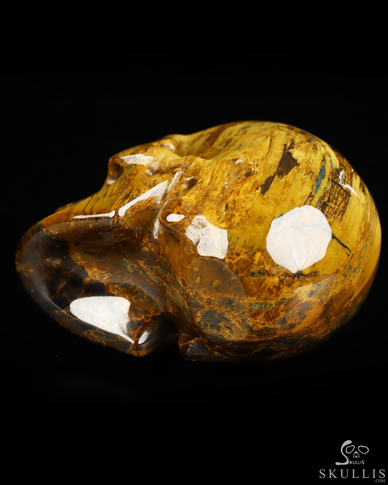 3.5" New Pietersite Hand Carved Crystal Skull, Realistic, Crystal Healing 3.5" New Pietersite Hand Carved Crystal Skull, Realistic, Crystal Healing
