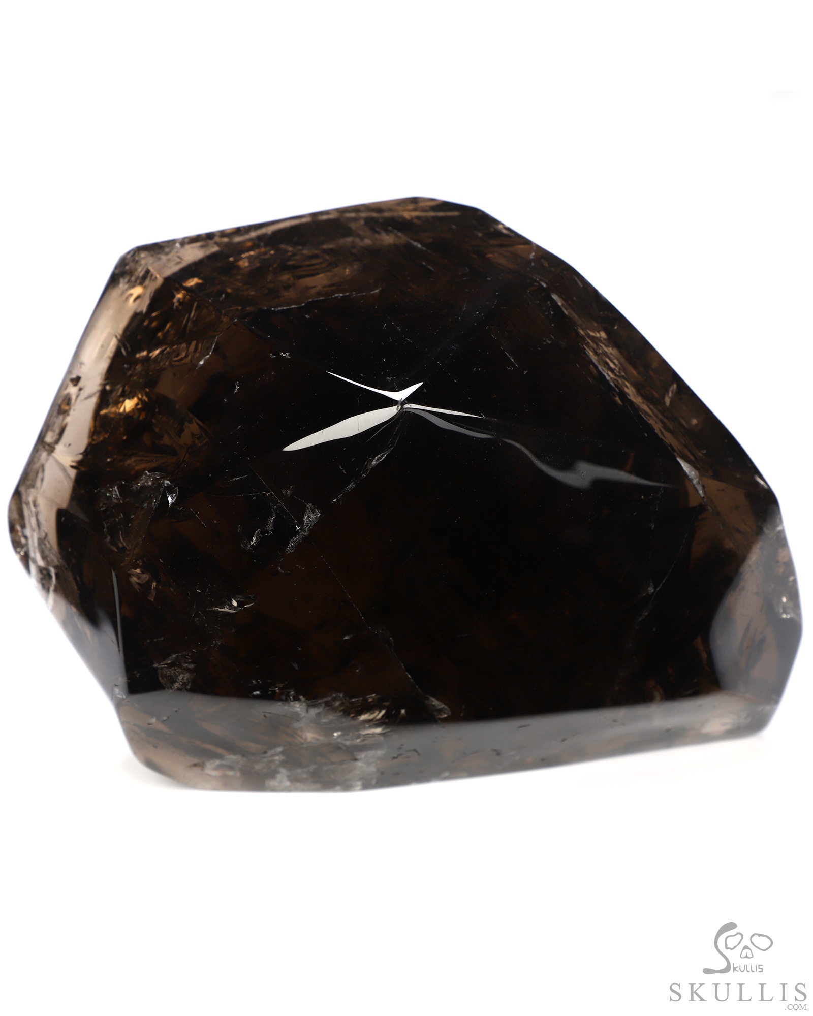 6.5" Smoky Quartz Rock Crystal Hand Carved Crystal Skull Fine Art Sculpture, Crystal Healing 6.5" Smoky Quartz Rock Crystal Hand Carved Crystal Skull Fine Art Sculpture, Crystal Healing