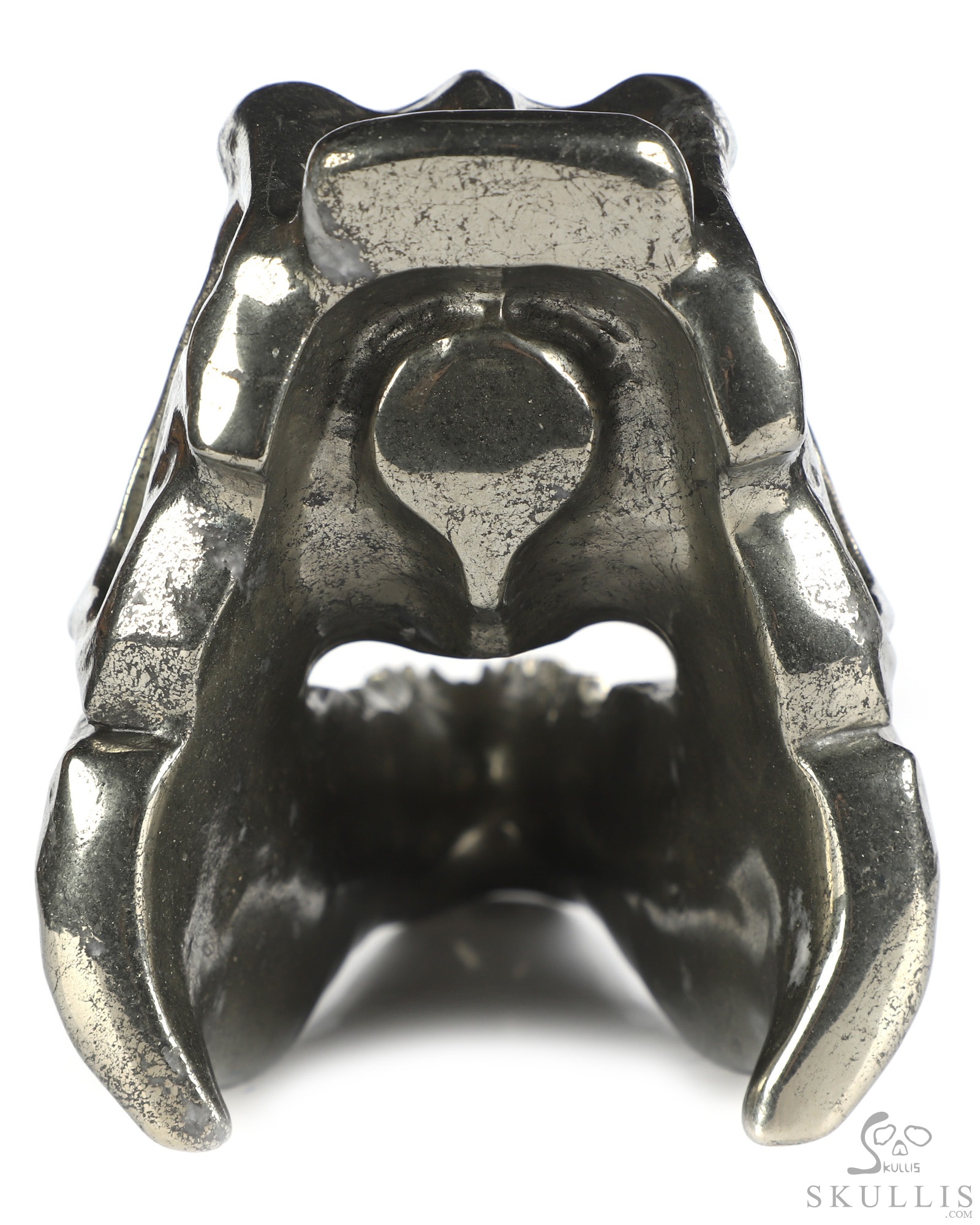 5.2" Pyrite Hand Carved Tyrannosaurus/Dinosaur Crystal Skull Sculpture, Crystal Healing 5.2" Pyrite Hand Carved Tyrannosaurus/Dinosaur Crystal Skull Sculpture, Crystal Healing