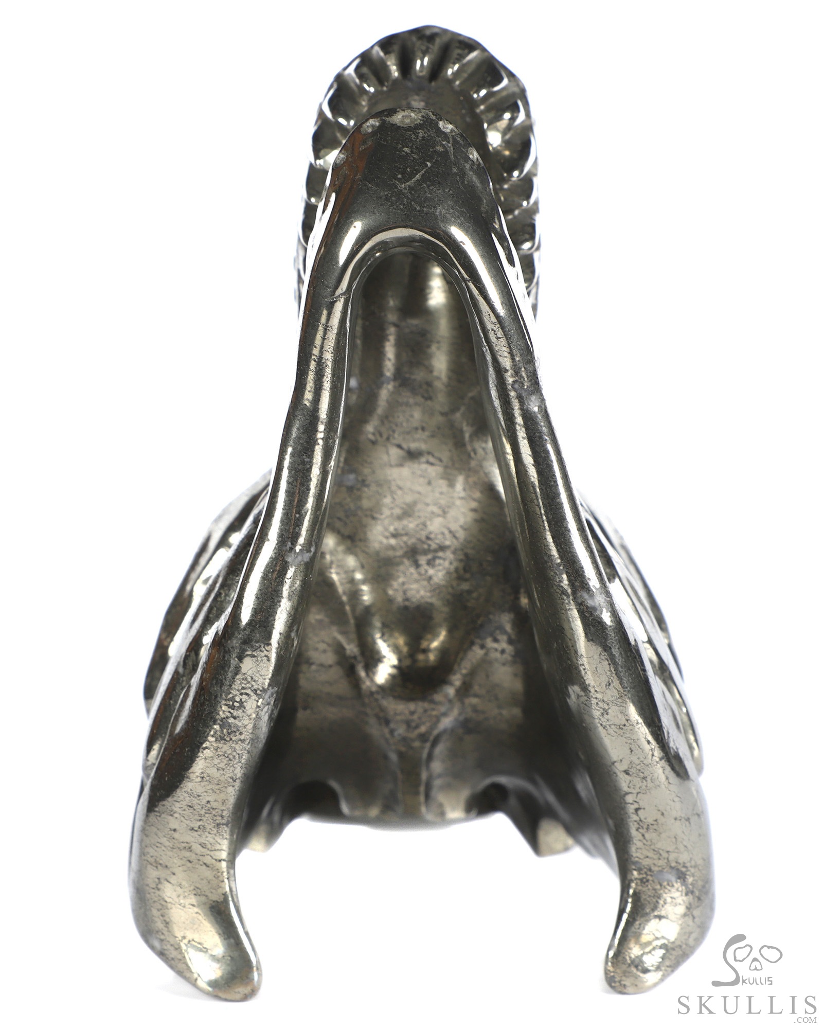 5.2" Pyrite Hand Carved Tyrannosaurus/Dinosaur Crystal Skull Sculpture, Crystal Healing 5.2" Pyrite Hand Carved Tyrannosaurus/Dinosaur Crystal Skull Sculpture, Crystal Healing