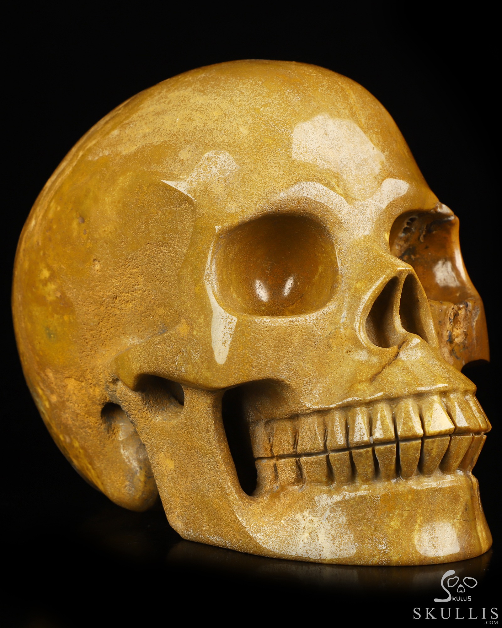 Lifesized 6.0" Indian Agate Hand Carved Crystal Skull, Realistic, Crystal Healing Lifesized 6.0" Indian Agate Hand Carved Crystal Skull, Realistic, Crystal Healing