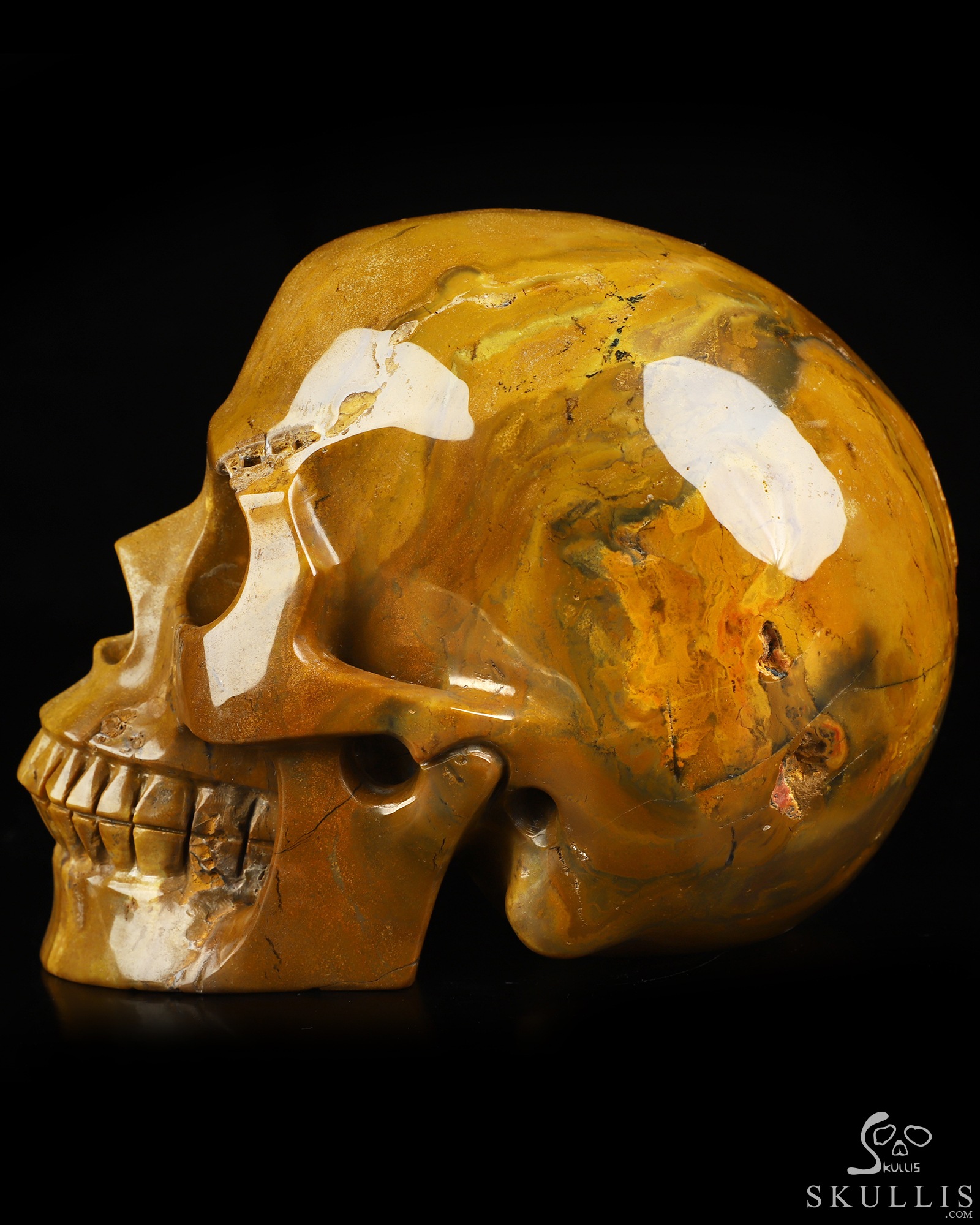 Lifesized 6.0" Indian Agate Hand Carved Crystal Skull, Realistic, Crystal Healing Lifesized 6.0" Indian Agate Hand Carved Crystal Skull, Realistic, Crystal Healing