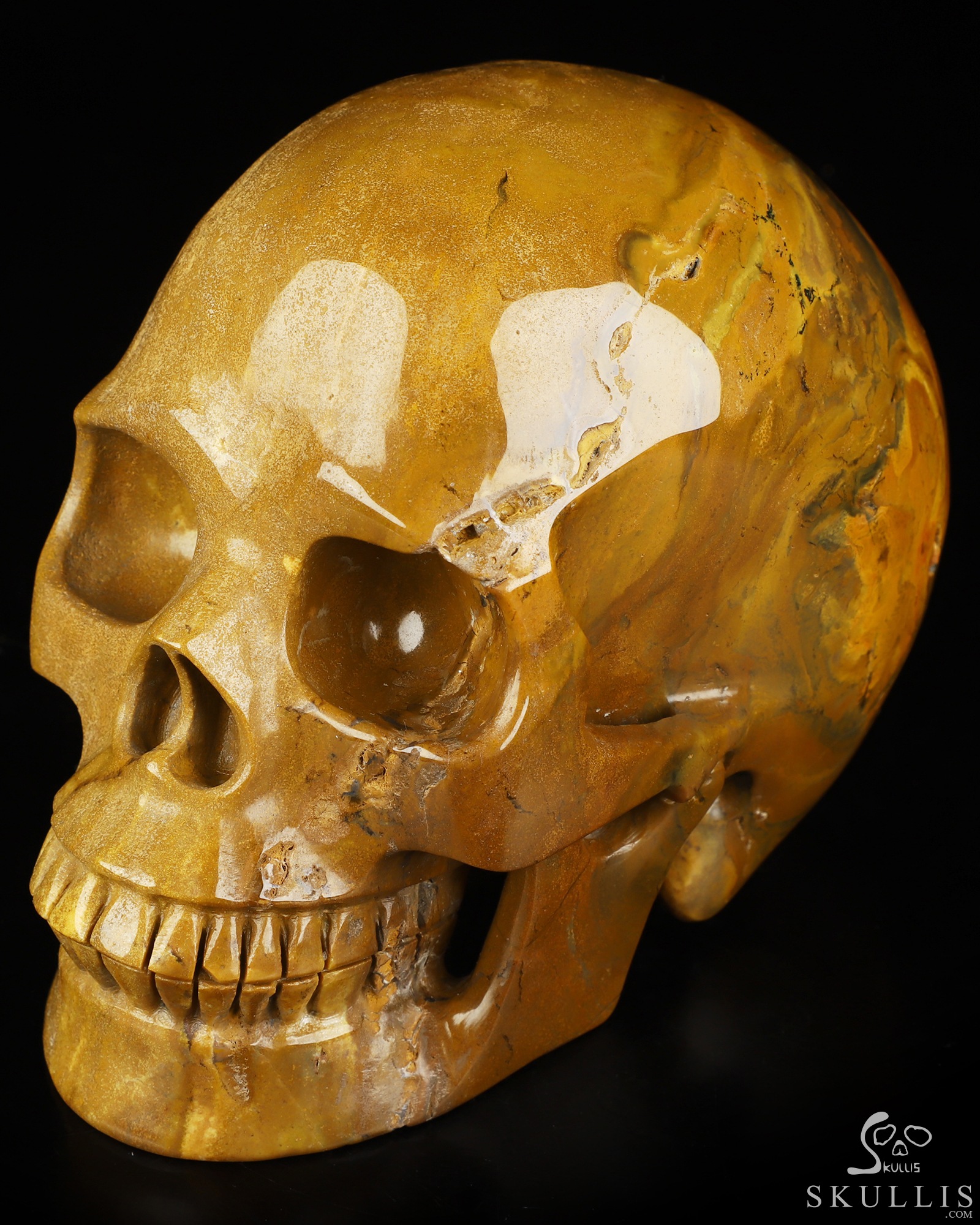 Lifesized 6.0" Indian Agate Hand Carved Crystal Skull, Realistic, Crystal Healing Lifesized 6.0" Indian Agate Hand Carved Crystal Skull, Realistic, Crystal Healing