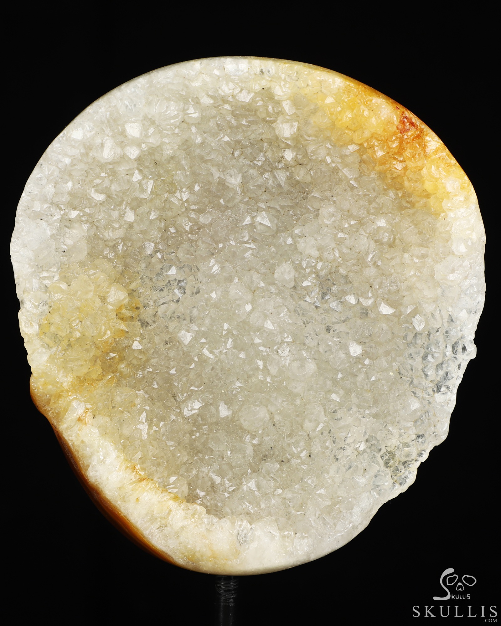 5.1" Premium Brazilian Agate Geode Hand Carved Crystal Skull Fine Art Sculpture, Crystal Healing 5.1" Premium Brazilian Agate Geode Hand Carved Crystal Skull Fine Art Sculpture, Crystal Healing