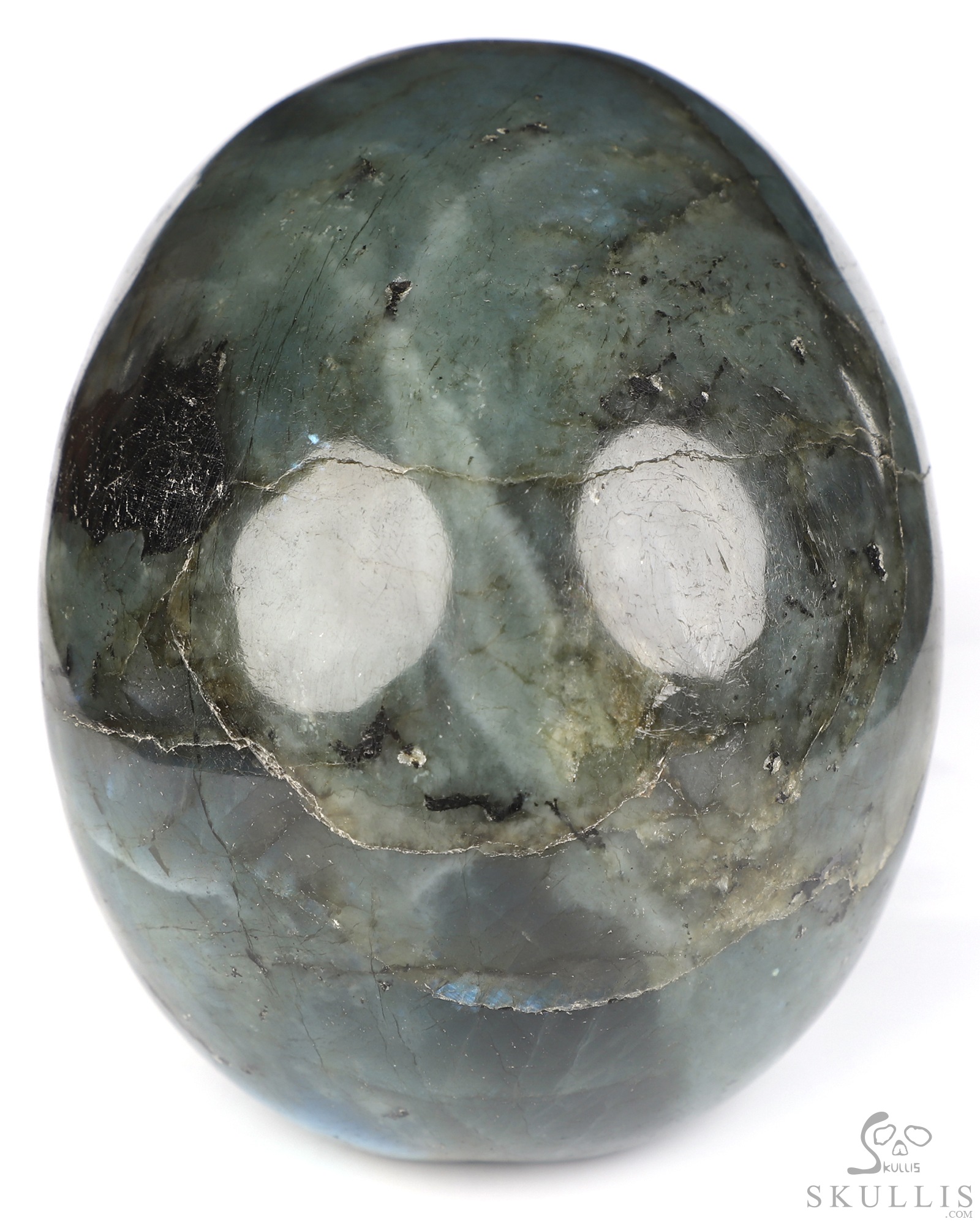 5.0" Labradorite Hand Carved Crystal Skull, Realistic, Crystal Healing 5.0" Labradorite Hand Carved Crystal Skull, Realistic, Crystal Healing