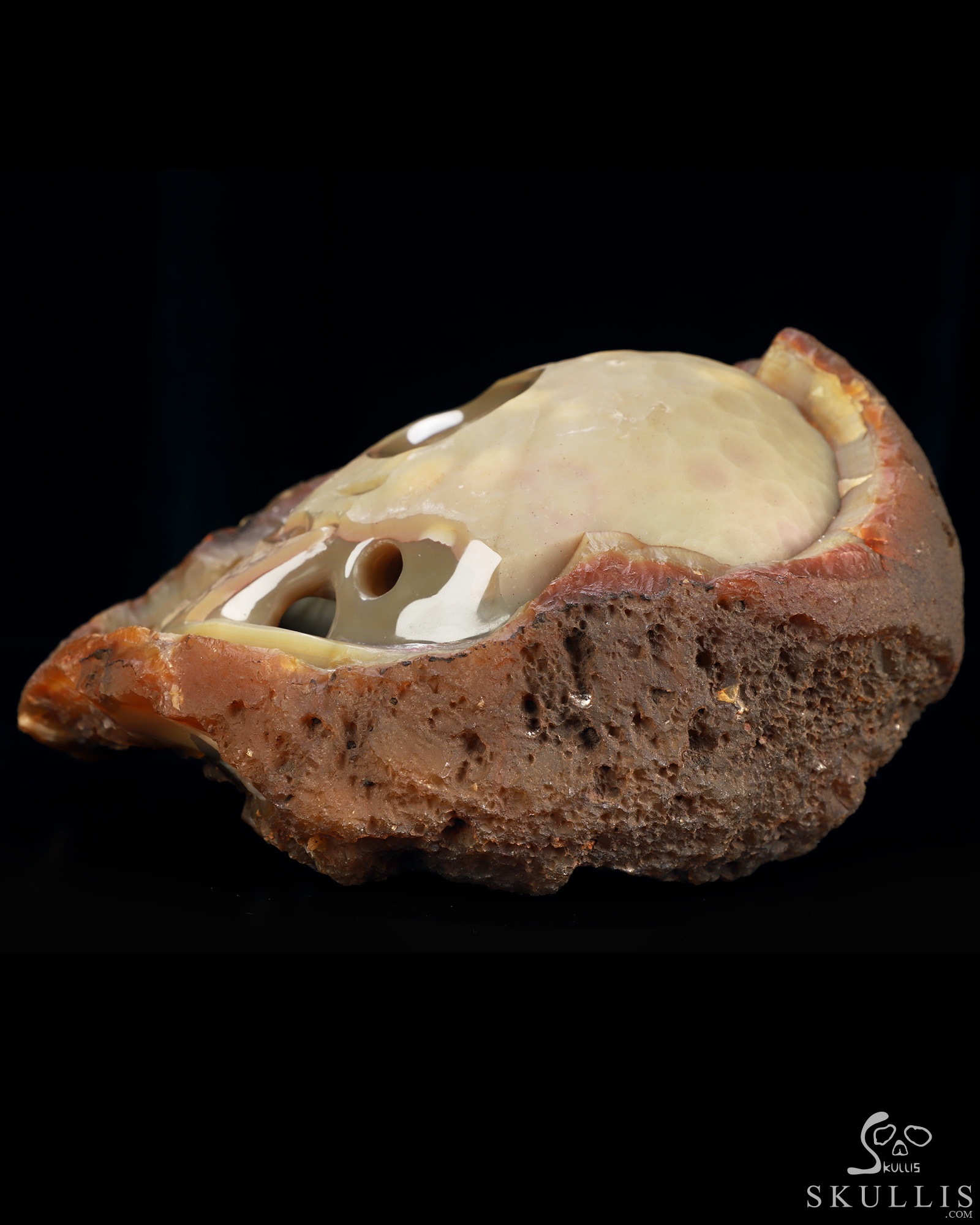 8.9" Agate Hand Carved Crystal Skull Fine Art Sculpture, Crystal Healing 8.9" Agate Hand Carved Crystal Skull Fine Art Sculpture, Crystal Healing