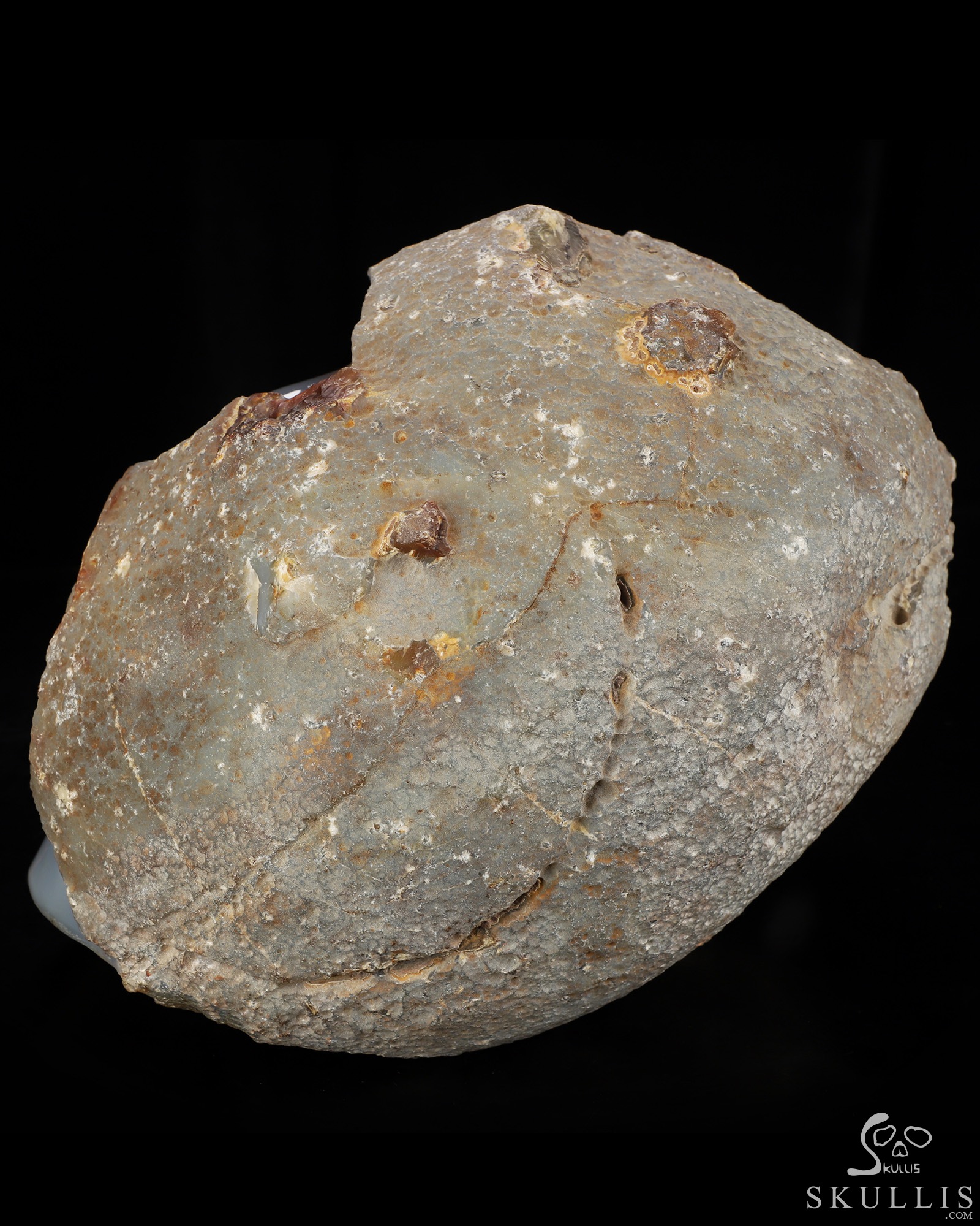 10.4" Agate Hand Carved Crystal Skull Fine Art Sculpture, Crystal Healing 10.4" Agate Hand Carved Crystal Skull Fine Art Sculpture, Crystal Healing