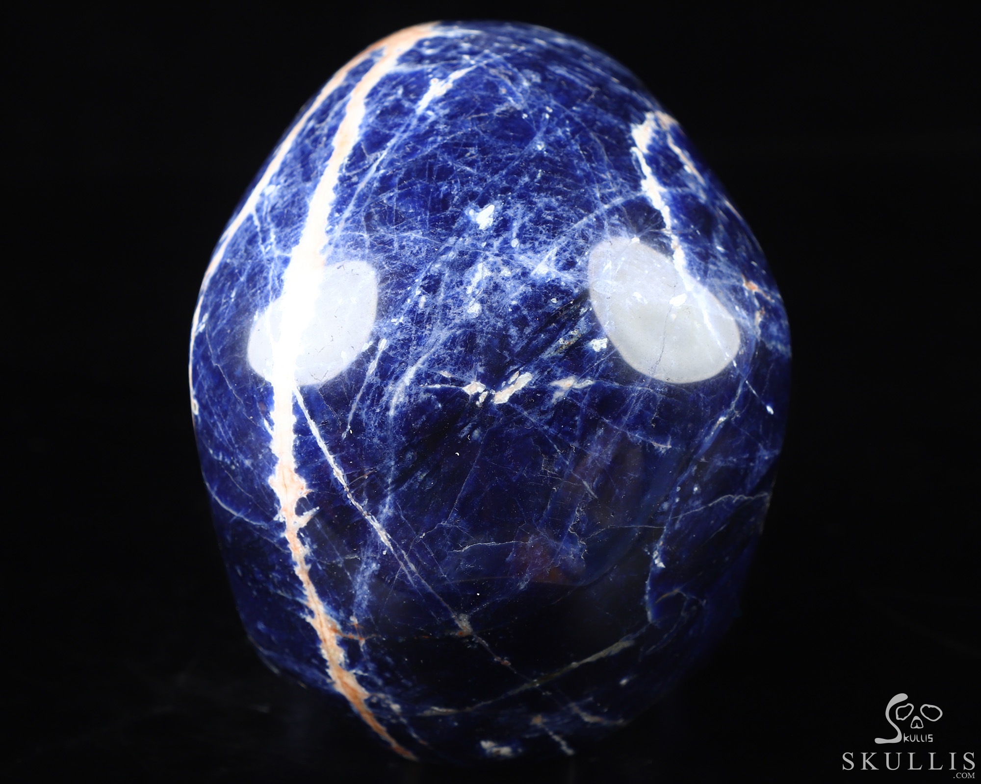 5.0" Sodalite Hand Carved Crystal Skull, Super Realistic, Crystal Healing 5.0" Sodalite Hand Carved Crystal Skull, Super Realistic, Crystal Healing