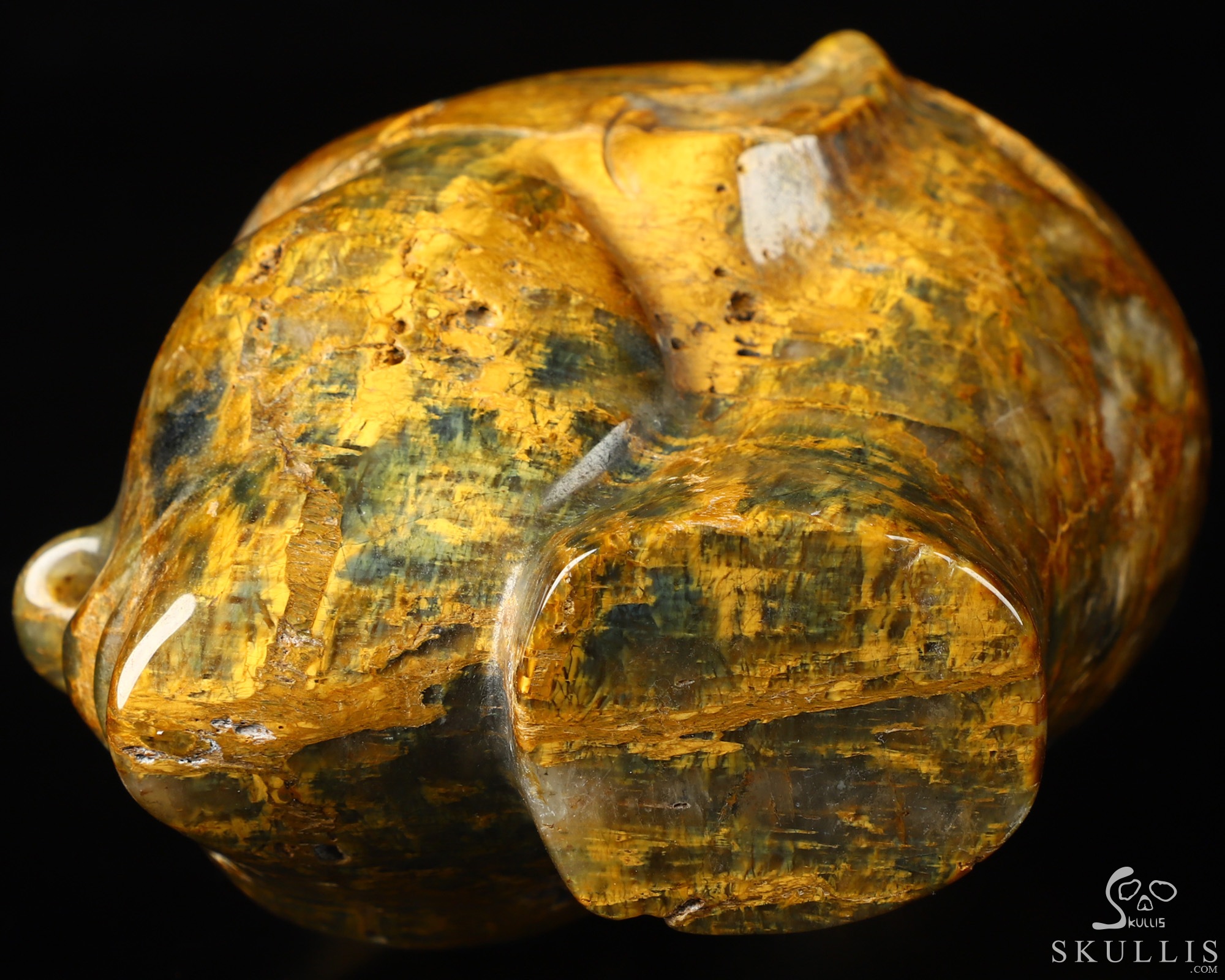 4.1" New Pietersite Hand Carved Fairy Elf Alien Crystal Skull Companion Sculpture, Crystal Healing 4.1" New Pietersite Hand Carved Fairy Elf Alien Crystal Skull Companion Sculpture, Crystal Healing