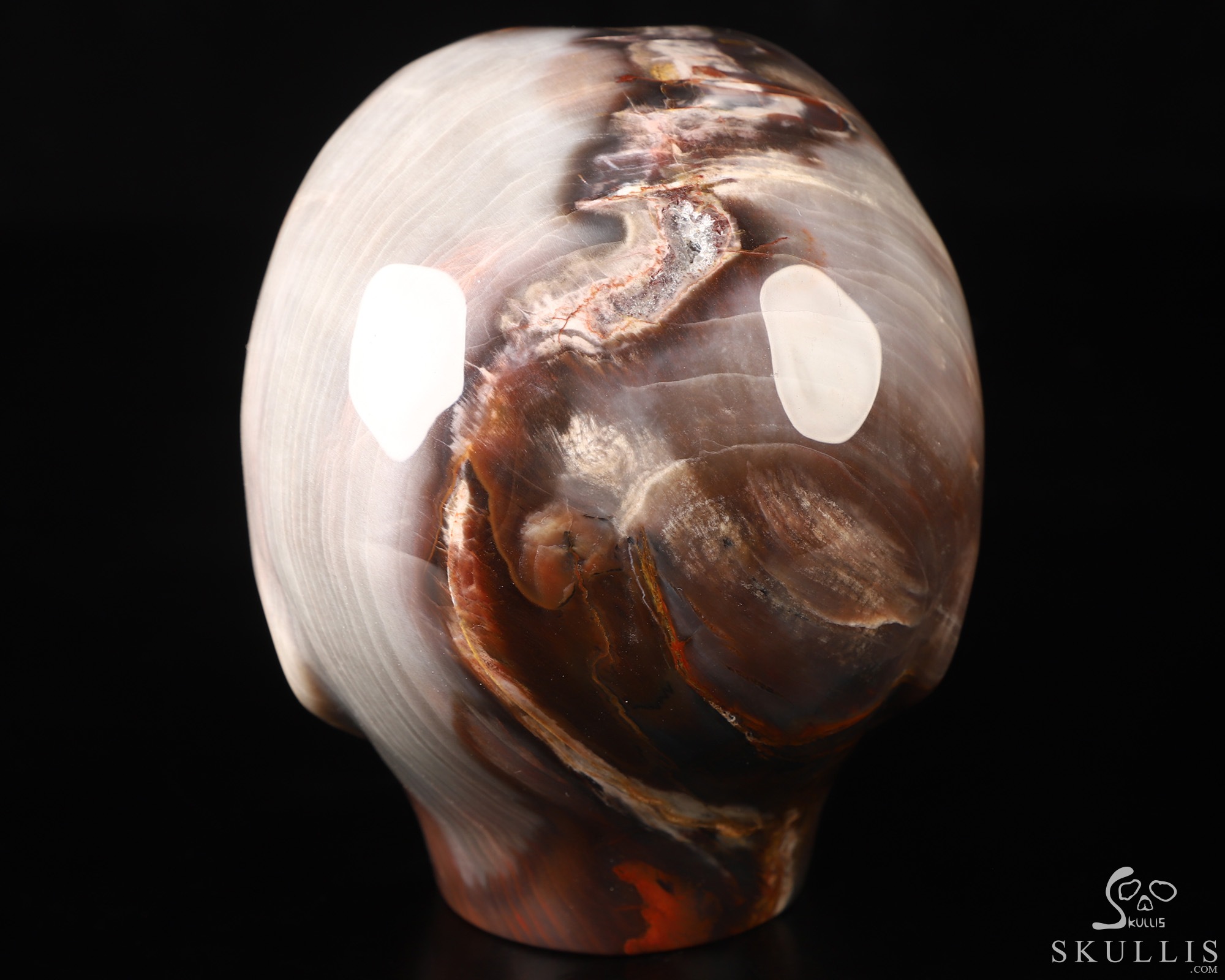 4.1" Petrified Wood Star Being Female Alien Crystal Skull Companion, Hand Carved Gemstone Fine Art Sculpture, Reiki Healing Stone Statue 4.1" Petrified Wood Star Being Female Alien Crystal Skull Companion, Hand Carved Gemstone Fine Art Sculpture, Reiki Healing Stone Statue