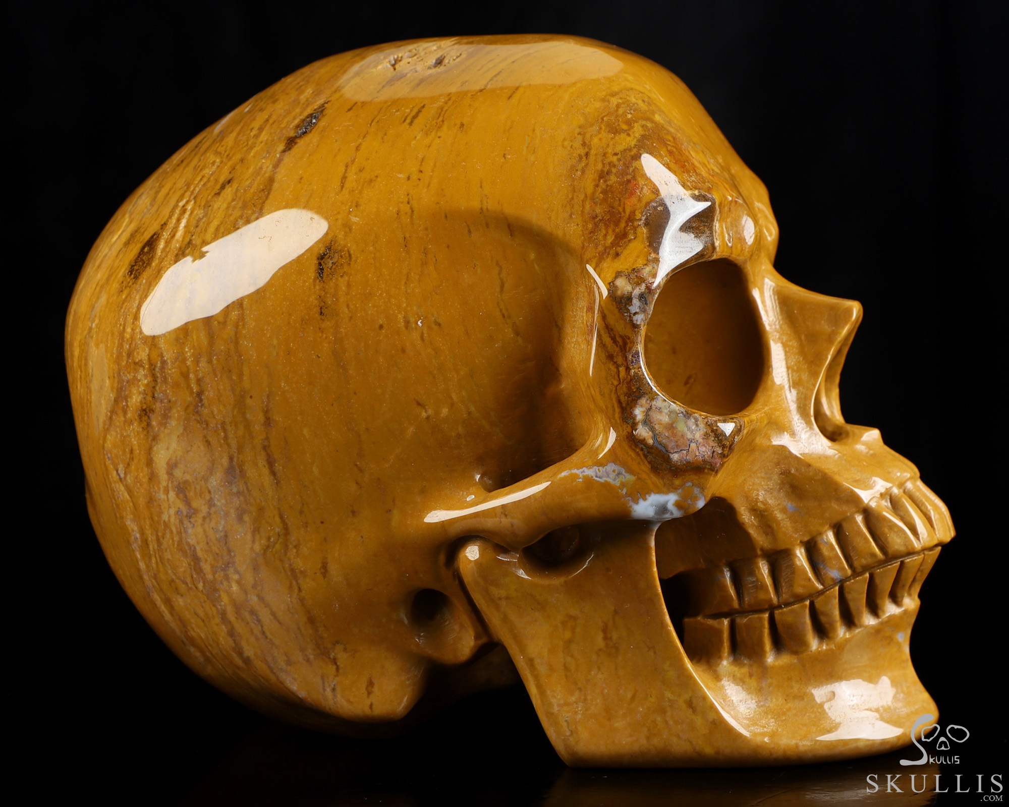 Lifesized 6.9" Indian Agate Hand Carved Crystal Skull, Super Realistic, Crystal Healing Lifesized 6.9" Indian Agate Hand Carved Crystal Skull, Super Realistic, Crystal Healing