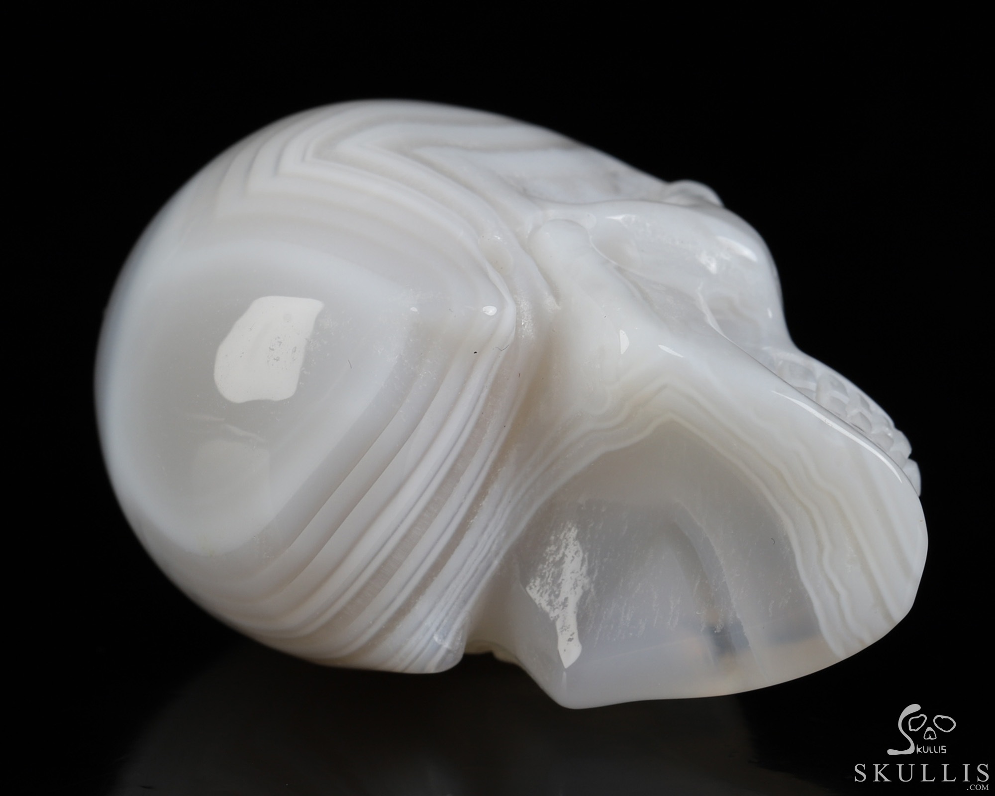 2.0" Agate Hand Carved Crystal Skull, Realistic, Crystal Healing 2.0" Agate Hand Carved Crystal Skull, Realistic, Crystal Healing