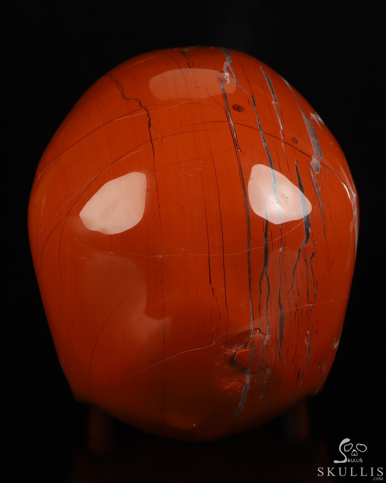 Lifesized 6.8" Red Jasper Hand Carved Crystal Skull, Super Realistic, Crystal Healing Lifesized 6.8" Red Jasper Hand Carved Crystal Skull, Super Realistic, Crystal Healing