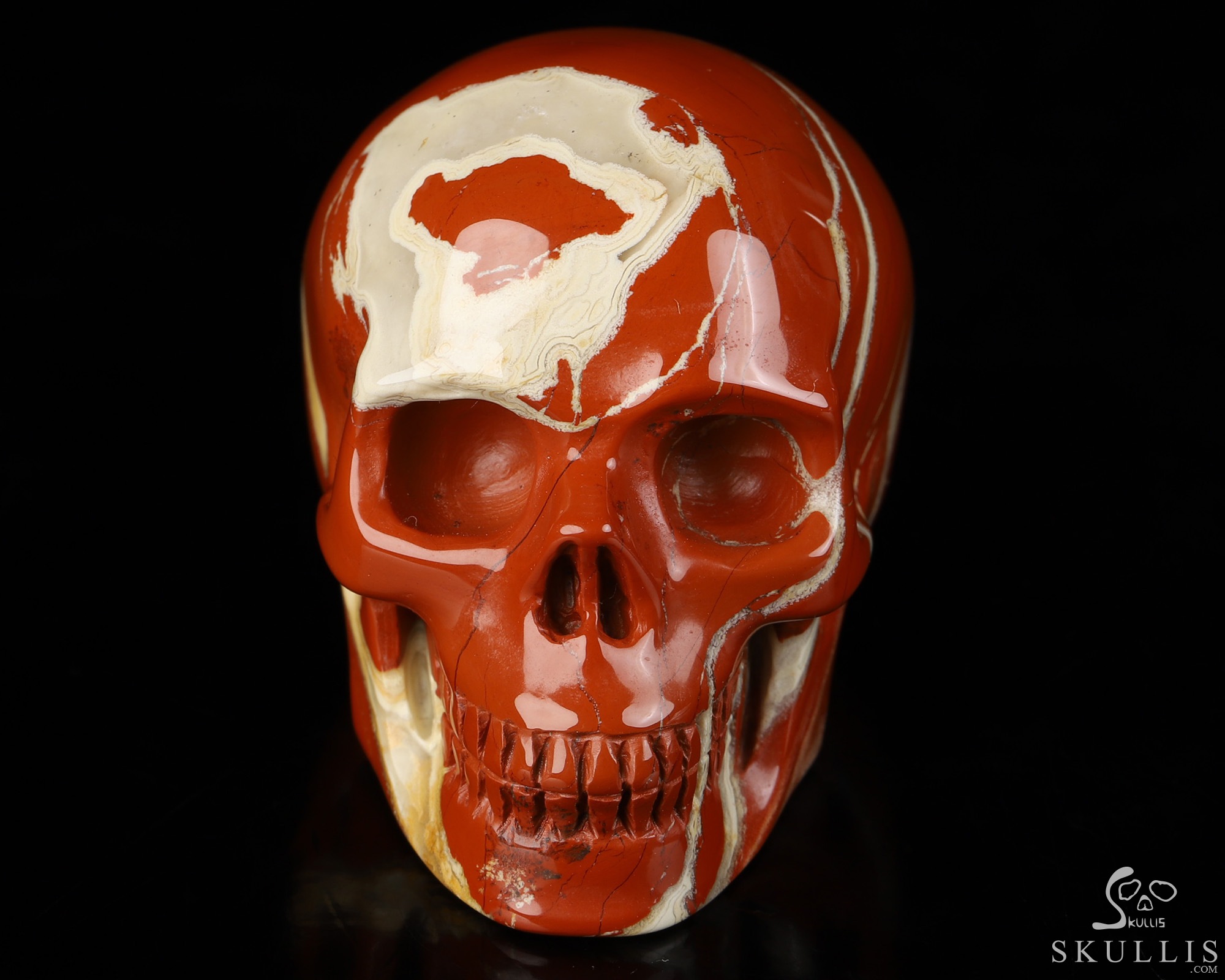 2.0" Red Jasper Hand Carved Crystal Skull, Realistic, Crystal Healing 2.0" Red Jasper Hand Carved Crystal Skull, Realistic, Crystal Healing