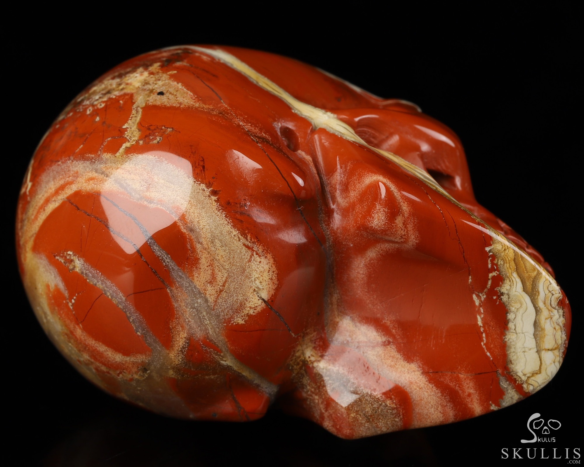 2.0" Red Jasper Hand Carved Crystal Skull, Realistic, Crystal Healing 2.0" Red Jasper Hand Carved Crystal Skull, Realistic, Crystal Healing