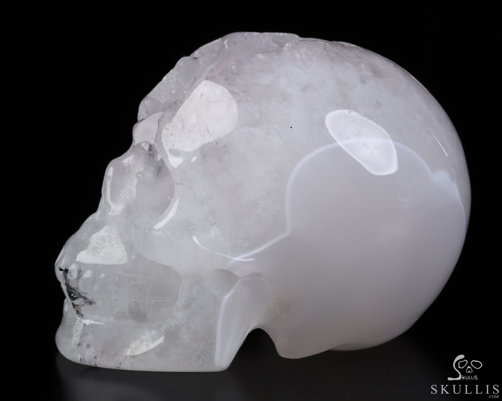 2.0" Agate Amethyst Geode Hand Carved Crystal Skull, Realistic, Crystal Healing 2.0" Agate Amethyst Geode Hand Carved Crystal Skull, Realistic, Crystal Healing