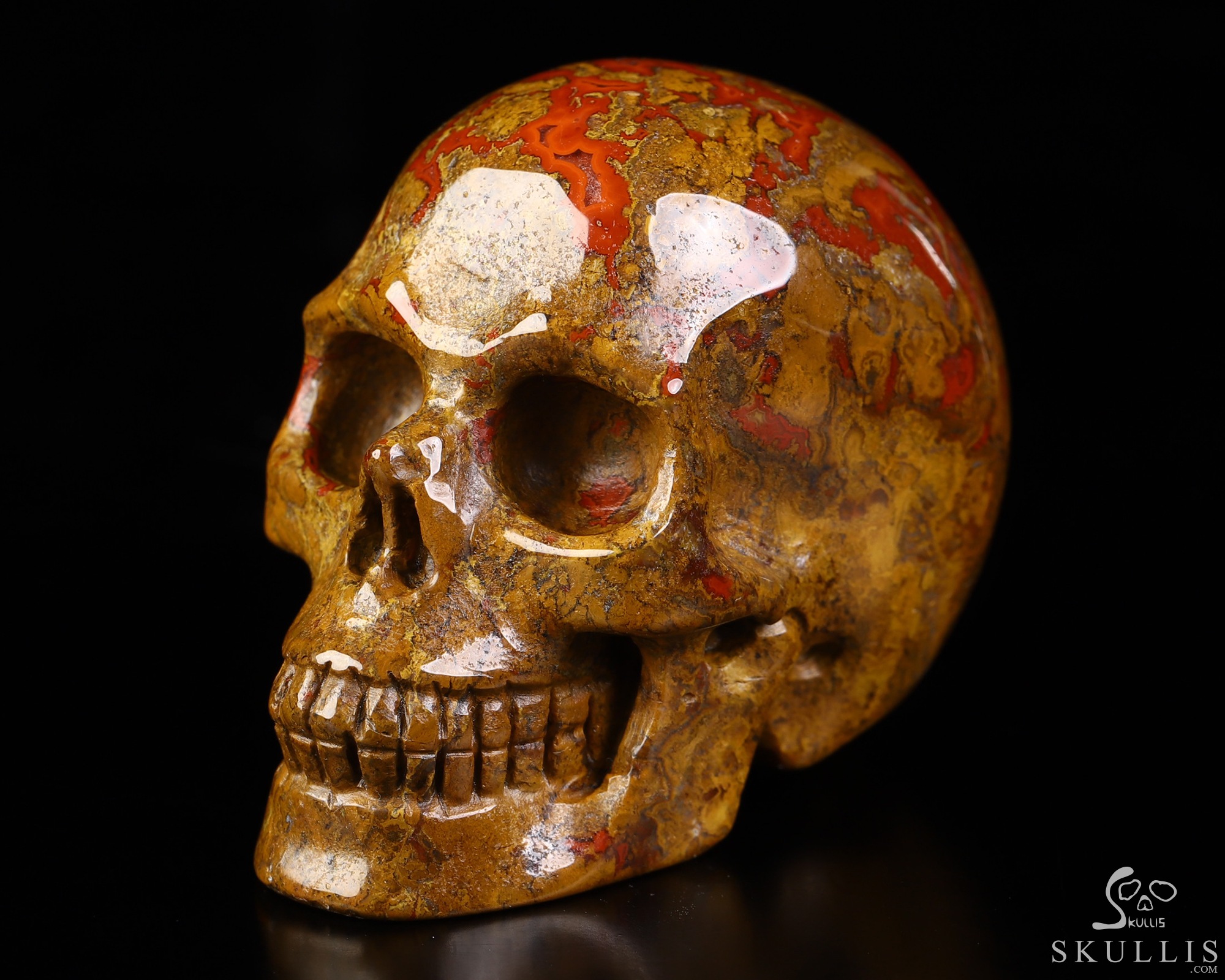 1.9" Red Desert Agate Hand Carved Crystal Skull, Realistic, Crystal Healing 1.9" Red Desert Agate Hand Carved Crystal Skull, Realistic, Crystal Healing