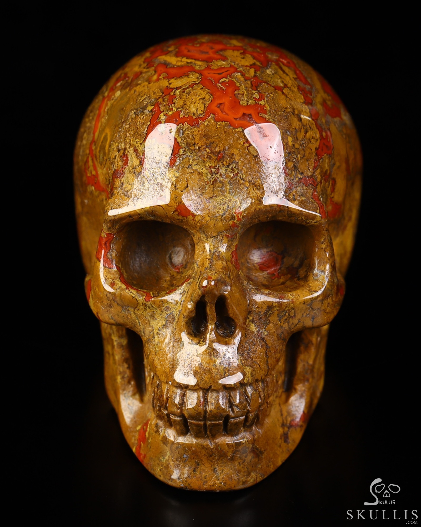 1.9" Red Desert Agate Hand Carved Crystal Skull, Realistic, Crystal Healing 1.9" Red Desert Agate Hand Carved Crystal Skull, Realistic, Crystal Healing