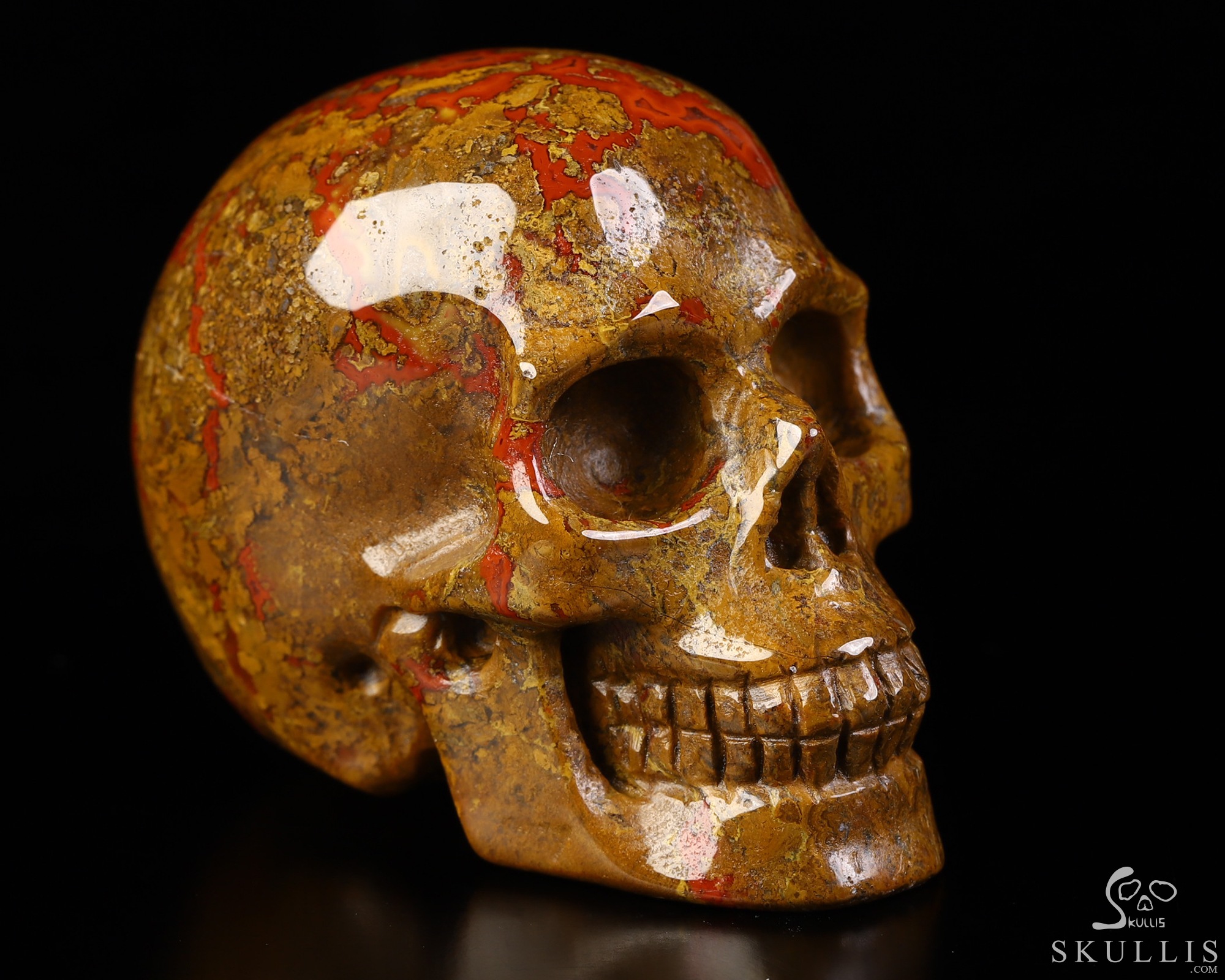 1.9" Red Desert Agate Hand Carved Crystal Skull, Realistic, Crystal Healing 1.9" Red Desert Agate Hand Carved Crystal Skull, Realistic, Crystal Healing