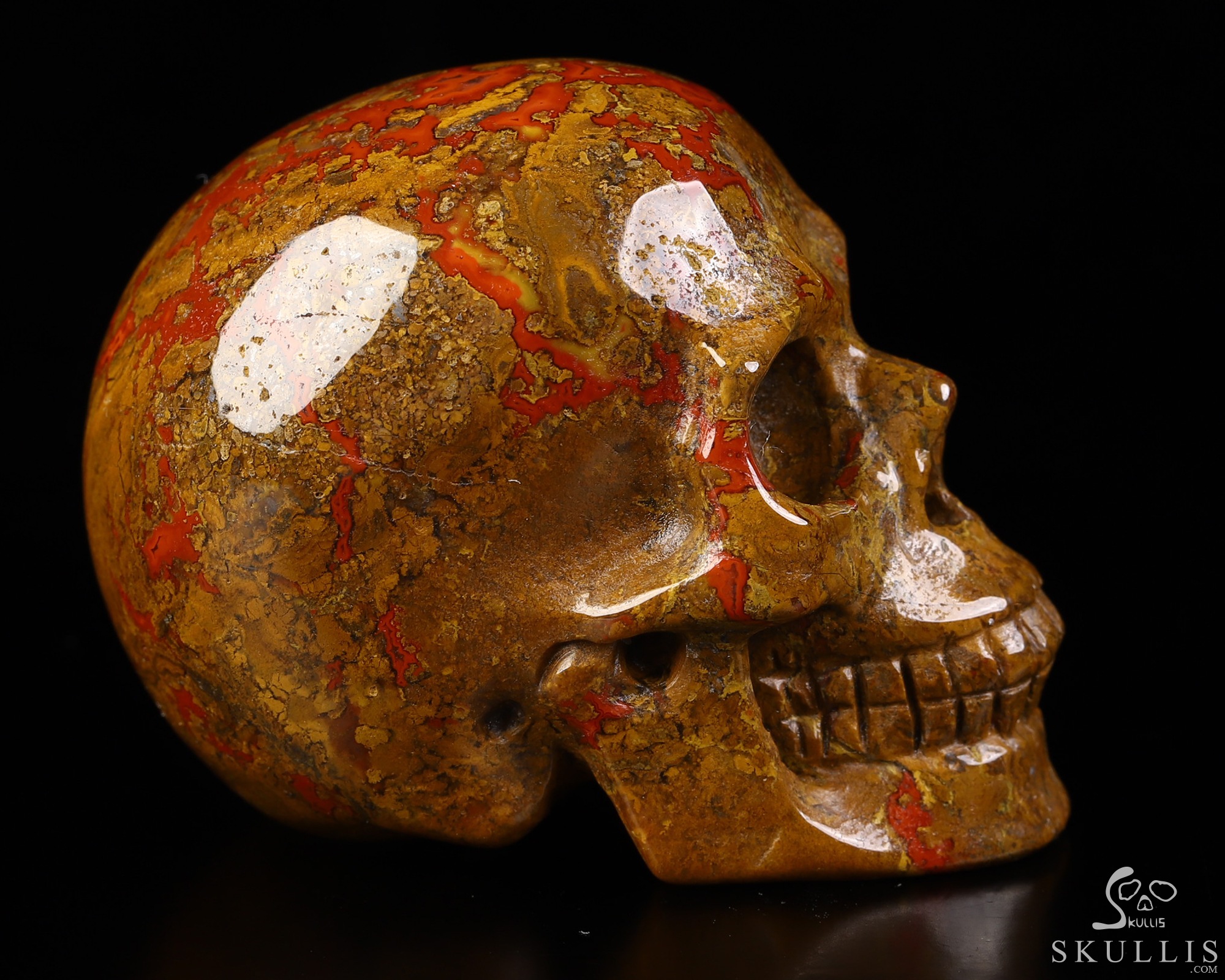 1.9" Red Desert Agate Hand Carved Crystal Skull, Realistic, Crystal Healing 1.9" Red Desert Agate Hand Carved Crystal Skull, Realistic, Crystal Healing