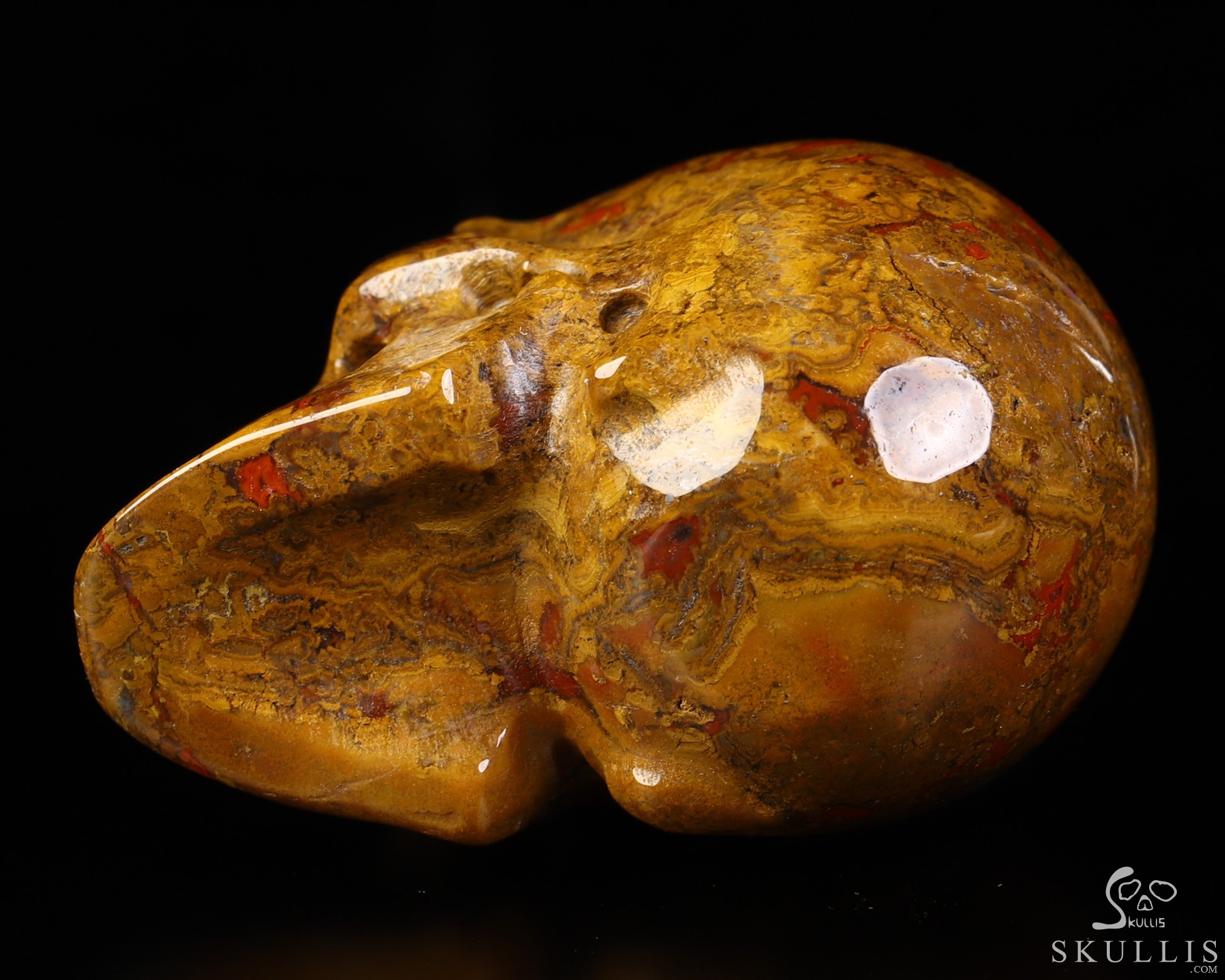 1.9" Red Desert Agate Hand Carved Crystal Skull, Realistic, Crystal Healing 1.9" Red Desert Agate Hand Carved Crystal Skull, Realistic, Crystal Healing