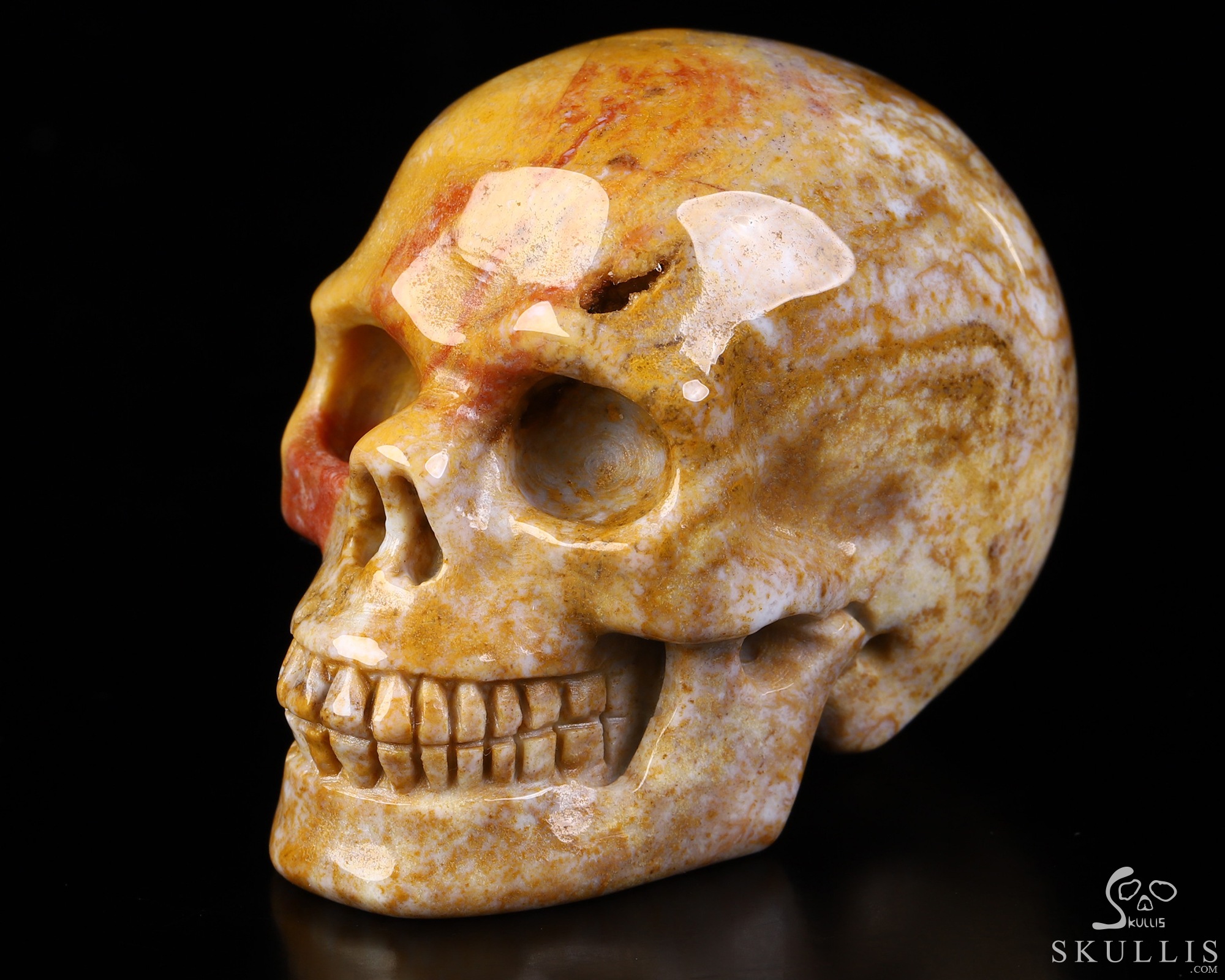 2.1" Indian Agate Hand Carved Crystal Skull, Realistic, Crystal Healing 2.1" Indian Agate Hand Carved Crystal Skull, Realistic, Crystal Healing