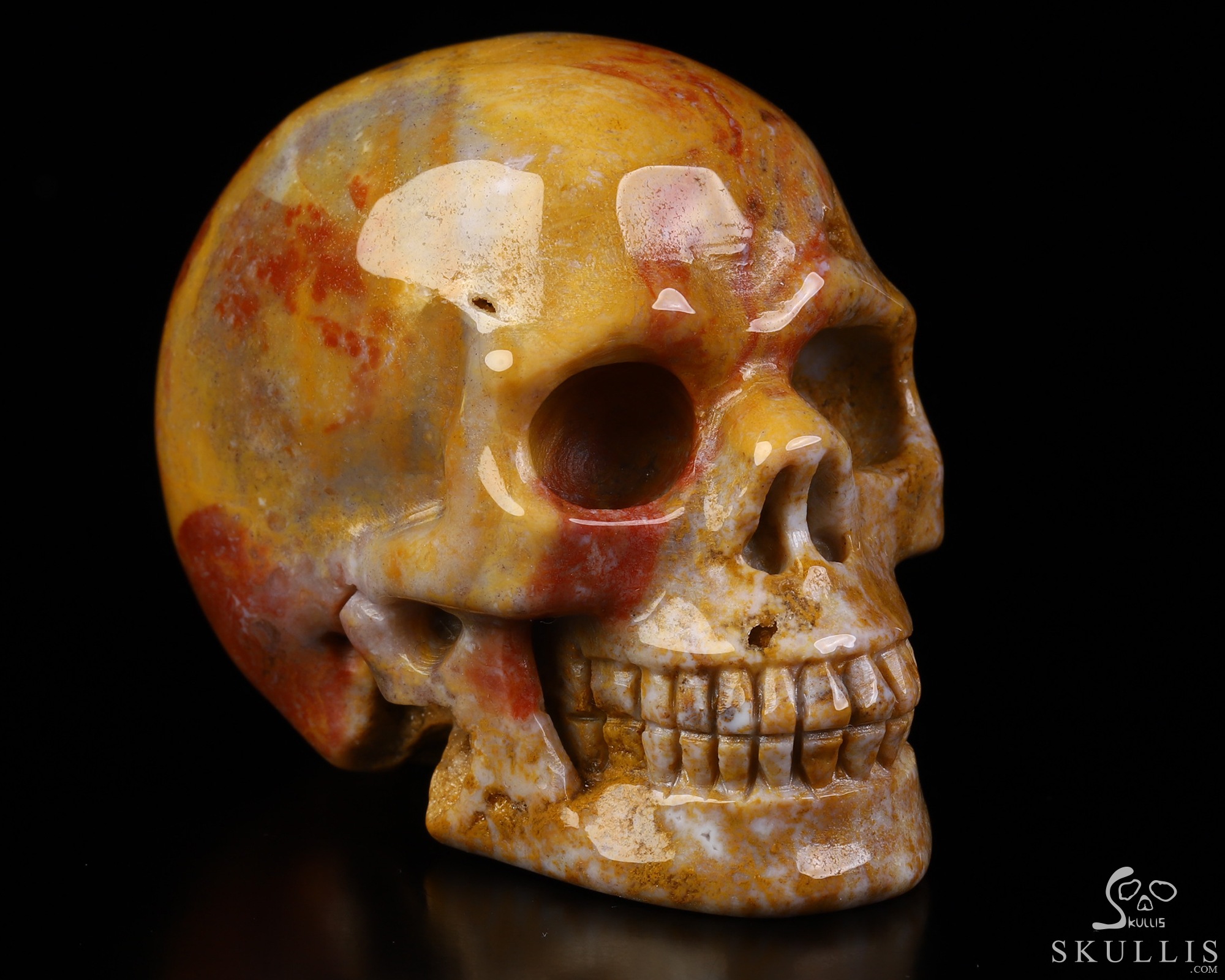 2.1" Indian Agate Hand Carved Crystal Skull, Realistic, Crystal Healing 2.1" Indian Agate Hand Carved Crystal Skull, Realistic, Crystal Healing