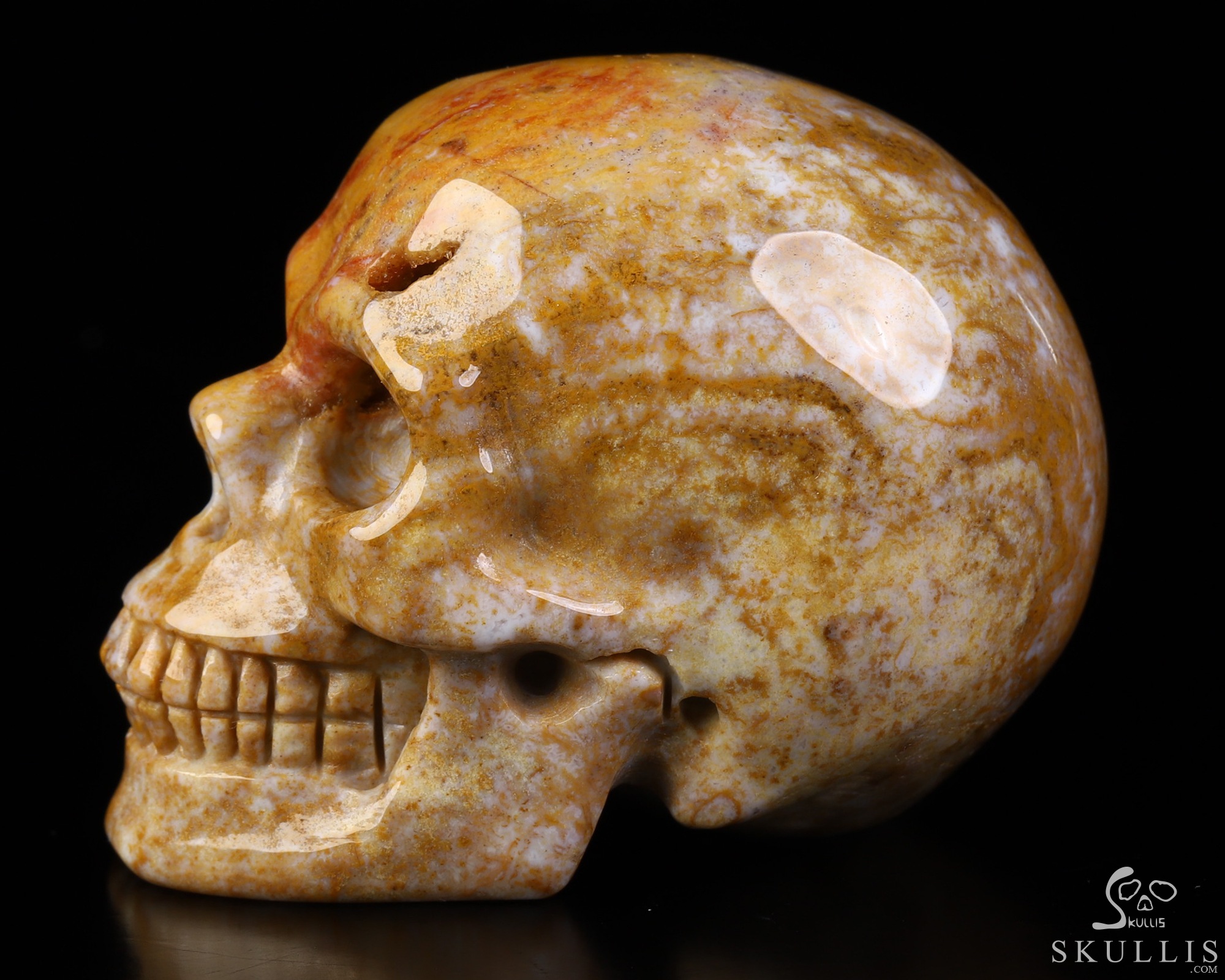 2.1" Indian Agate Hand Carved Crystal Skull, Realistic, Crystal Healing 2.1" Indian Agate Hand Carved Crystal Skull, Realistic, Crystal Healing