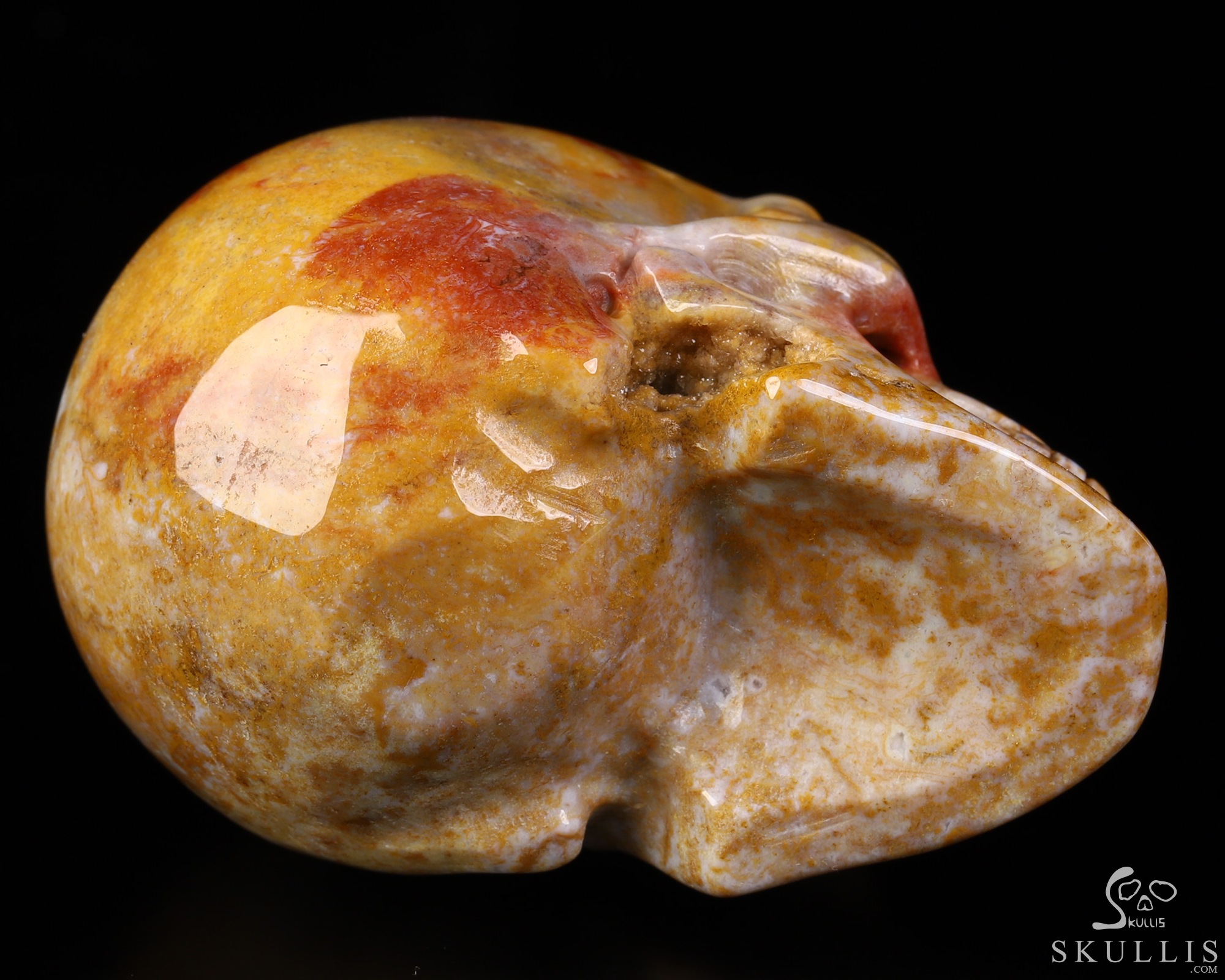 2.1" Indian Agate Hand Carved Crystal Skull, Realistic, Crystal Healing 2.1" Indian Agate Hand Carved Crystal Skull, Realistic, Crystal Healing