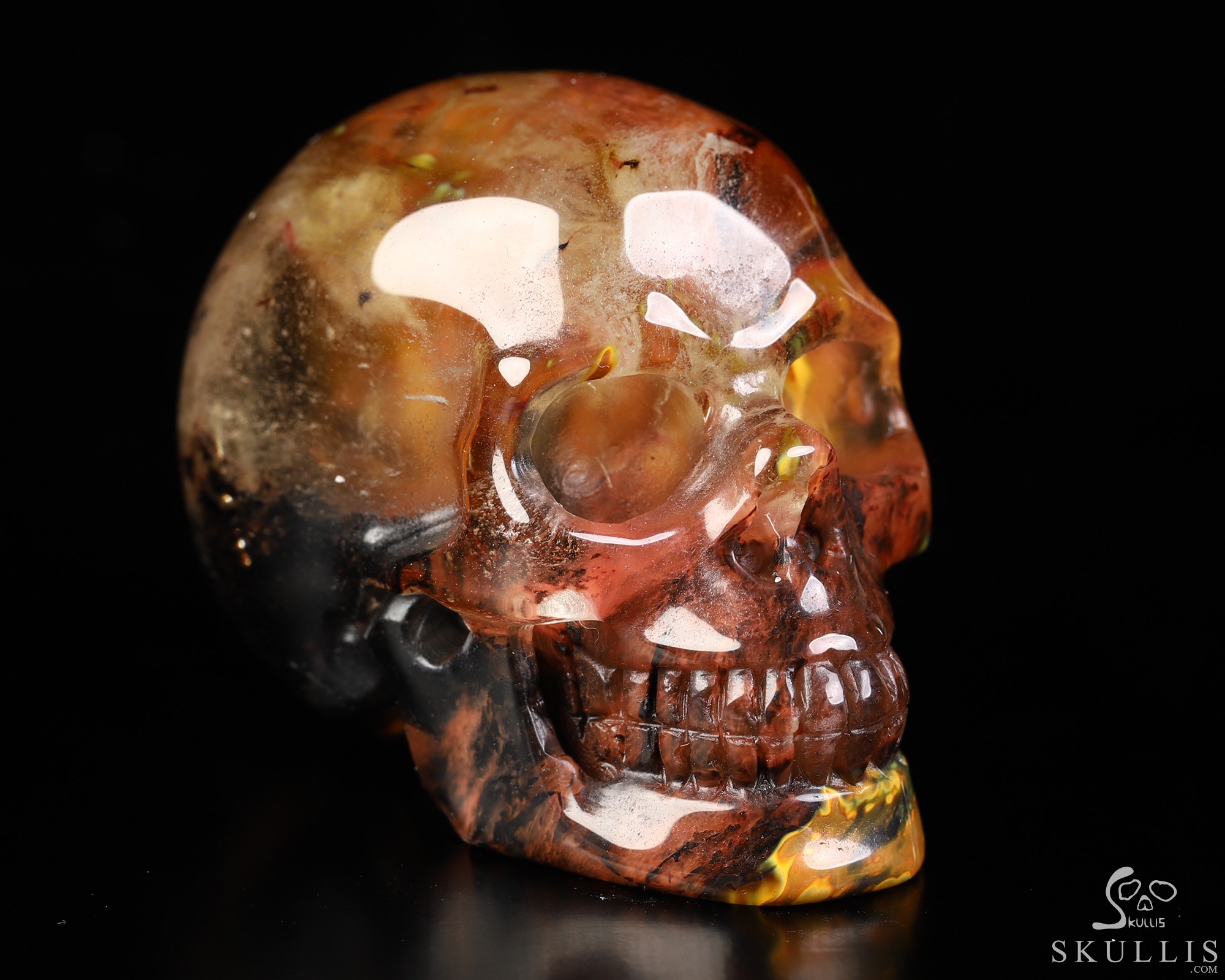 2.0" Smelted Quartz Hand Carved Crystal Skull, Realistic, Crystal Healing 2.0" Smelted Quartz Hand Carved Crystal Skull, Realistic, Crystal Healing