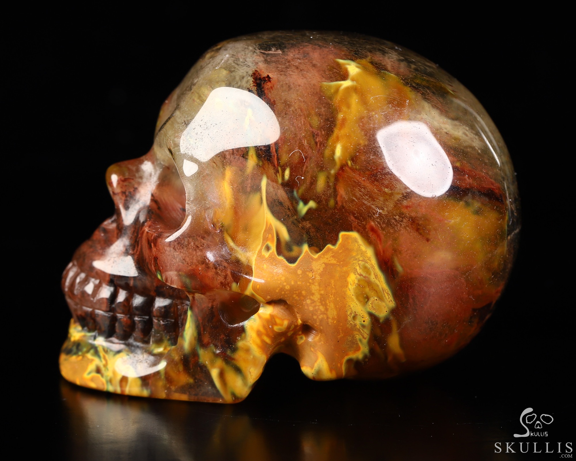 2.0" Smelted Quartz Hand Carved Crystal Skull, Realistic, Crystal Healing 2.0" Smelted Quartz Hand Carved Crystal Skull, Realistic, Crystal Healing