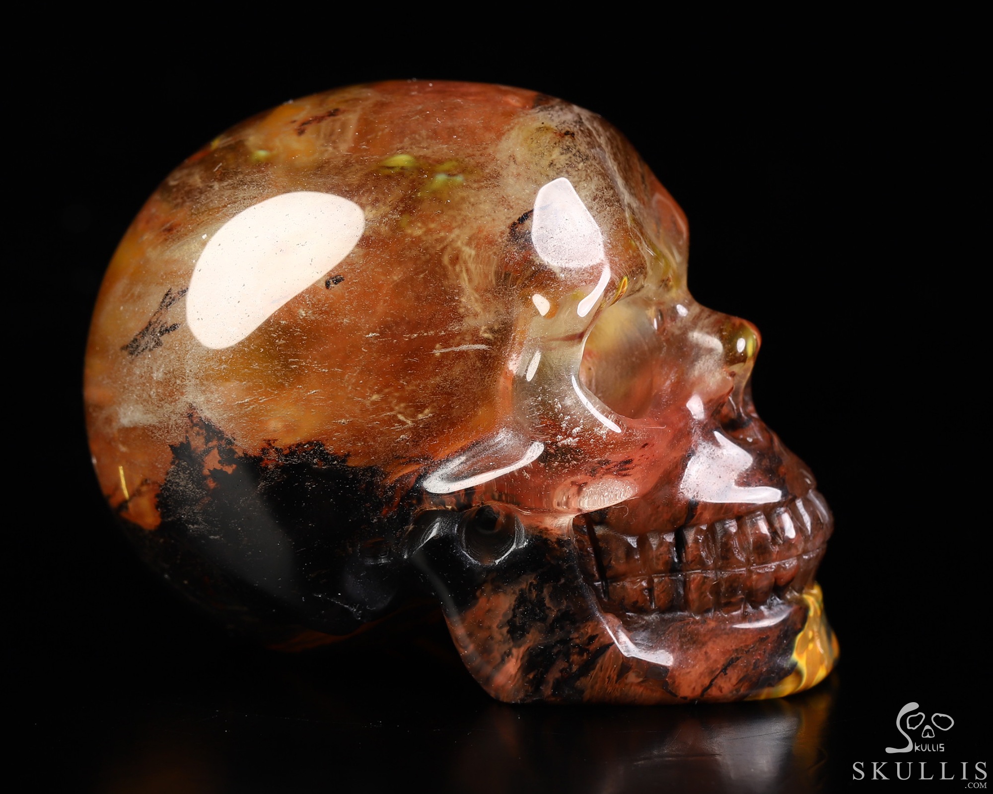 2.0" Smelted Quartz Hand Carved Crystal Skull, Realistic, Crystal Healing 2.0" Smelted Quartz Hand Carved Crystal Skull, Realistic, Crystal Healing