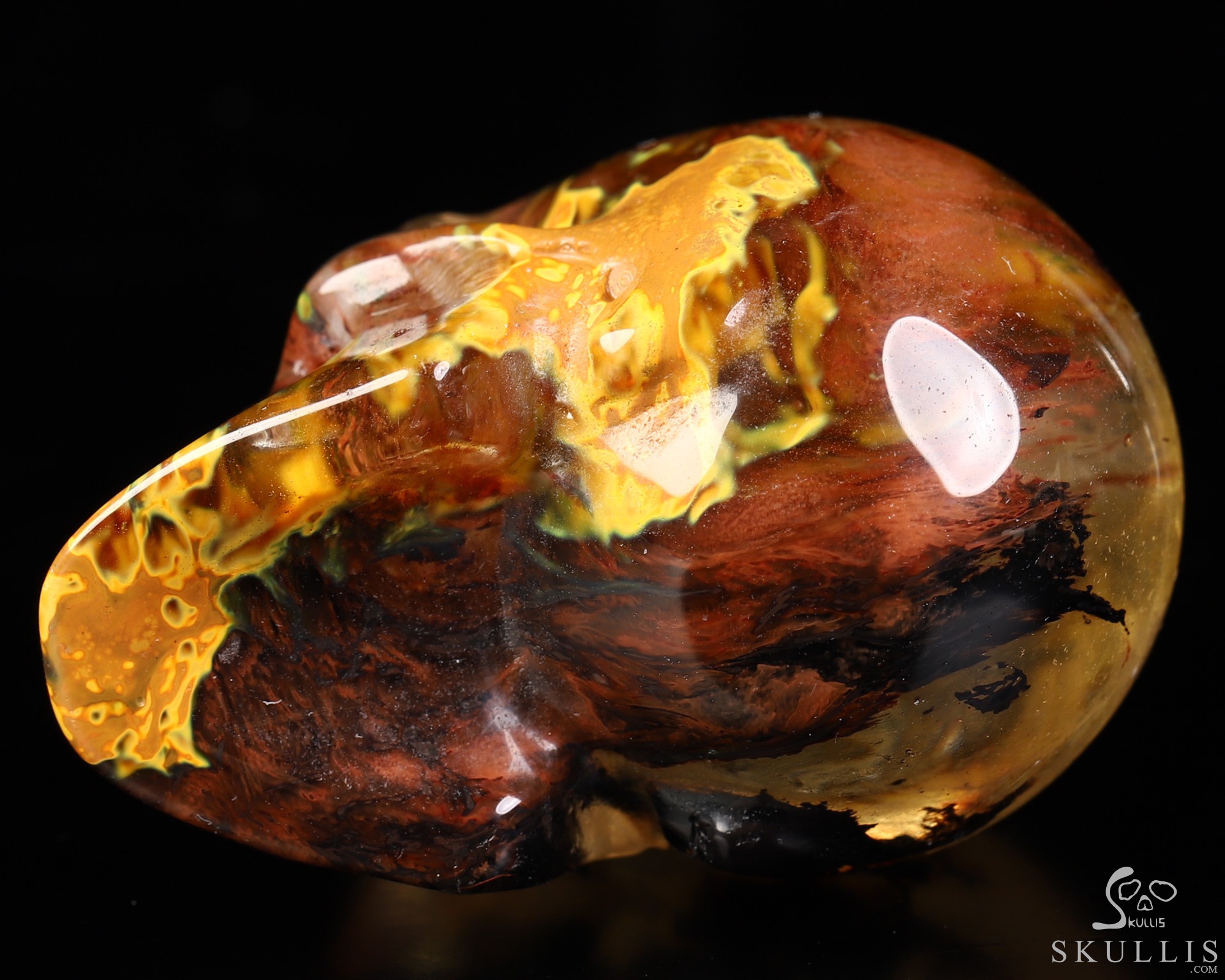 2.0" Smelted Quartz Hand Carved Crystal Skull, Realistic, Crystal Healing 2.0" Smelted Quartz Hand Carved Crystal Skull, Realistic, Crystal Healing