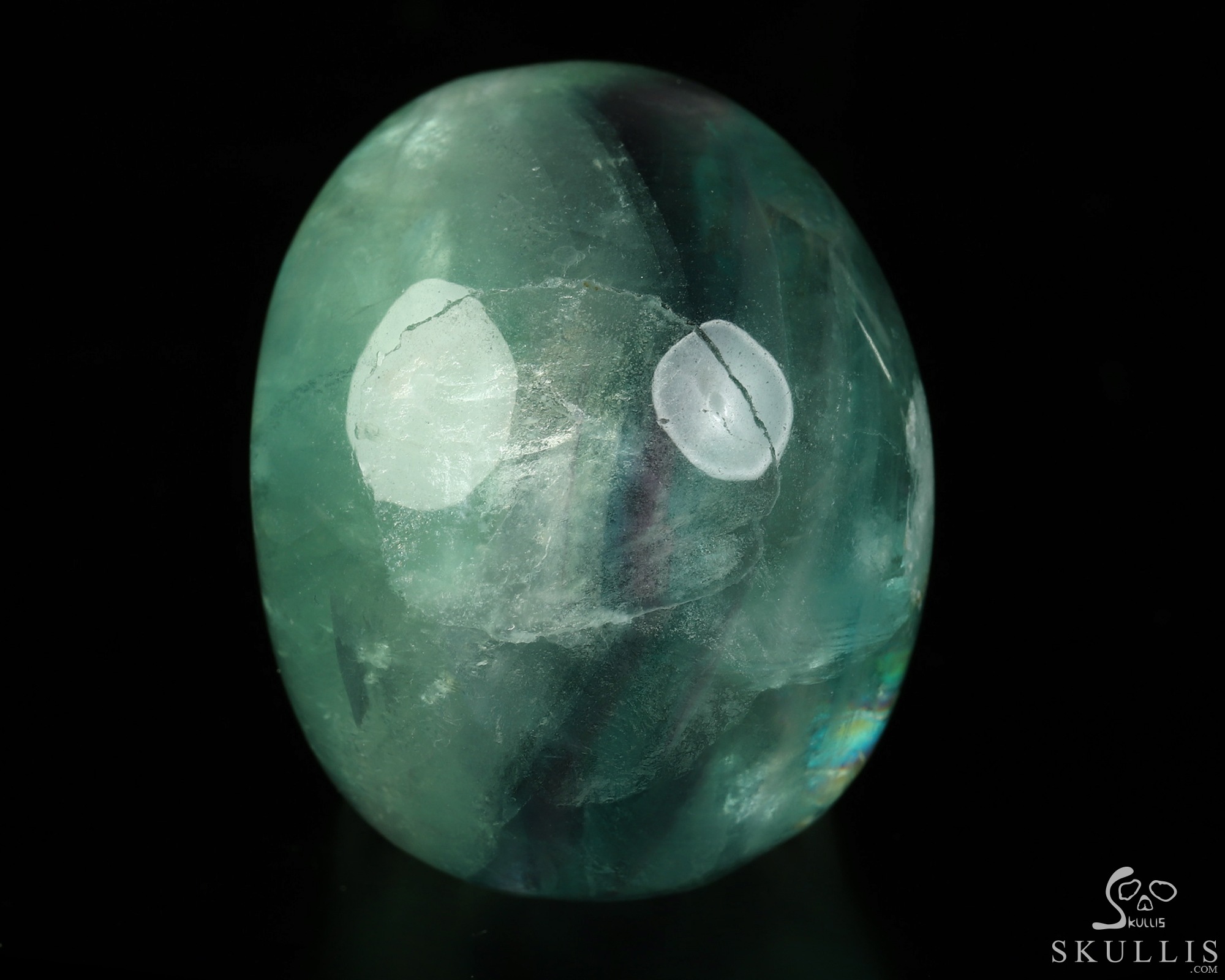 2.0" Fluorite Hand Carved Crystal Skull, Realistic, Crystal Healing 2.0" Fluorite Hand Carved Crystal Skull, Realistic, Crystal Healing