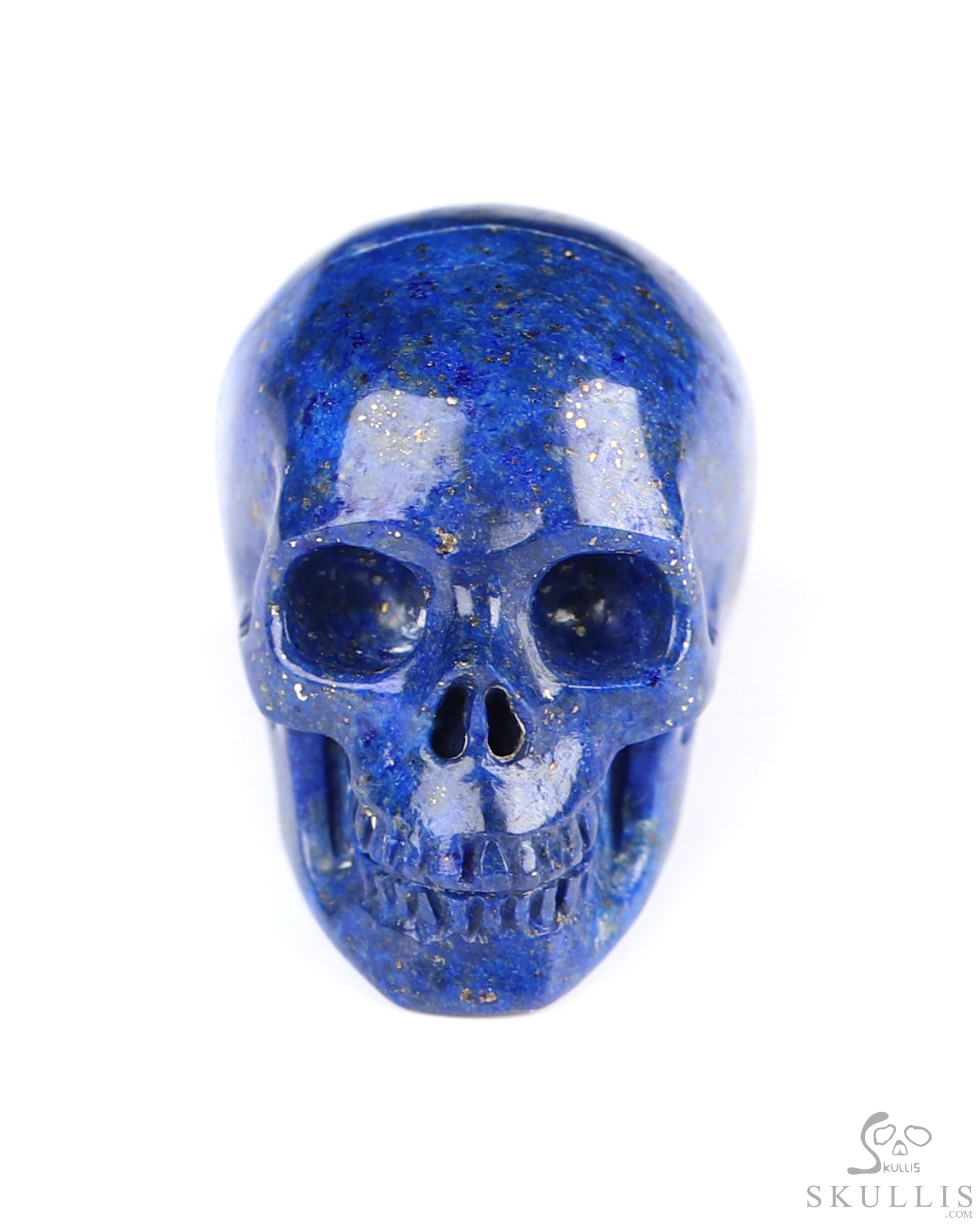 Gemstone 0.8" Lapis Lazuli Hand Carved Crystal Skull, Realistic, Crystal Healing Gemstone 0.8" Lapis Lazuli Hand Carved Crystal Skull, Realistic, Crystal Healing