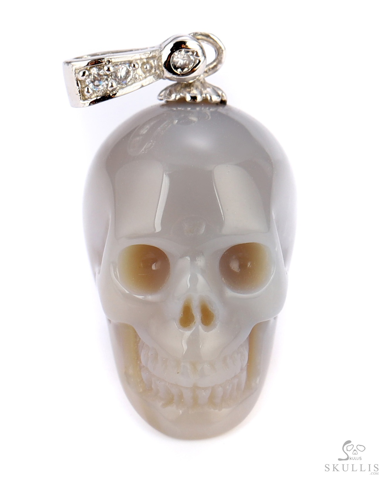 Minimalist Skull Pendant of 0.8" Australian Opal Hand Carved Crystal Skull, Crystal Healing Skull Jewelry, for Women & Men Minimalist Skull Pendant of 0.8" Australian Opal Hand Carved Crystal Skull, Crystal Healing Skull Jewelry, for Women & Men