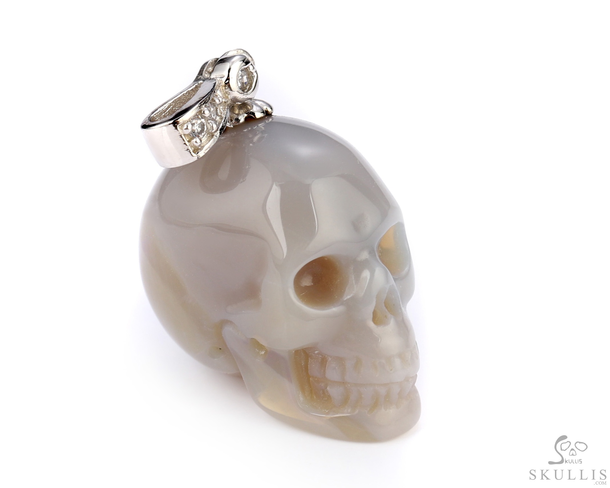 Minimalist Skull Pendant of 0.8" Australian Opal Hand Carved Crystal Skull, Crystal Healing Skull Jewelry, for Women & Men Minimalist Skull Pendant of 0.8" Australian Opal Hand Carved Crystal Skull, Crystal Healing Skull Jewelry, for Women & Men