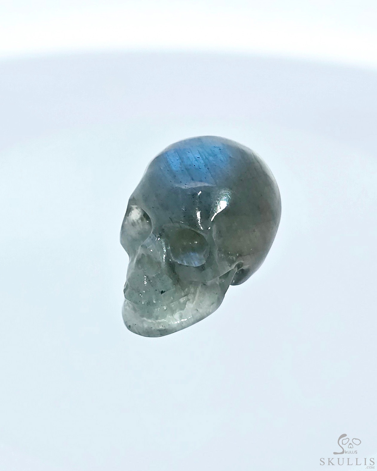 0.7" Labradorite Hand Carved Crystal Skull, Realistic, Crystal Healing 0.7" Labradorite Hand Carved Crystal Skull, Realistic, Crystal Healing