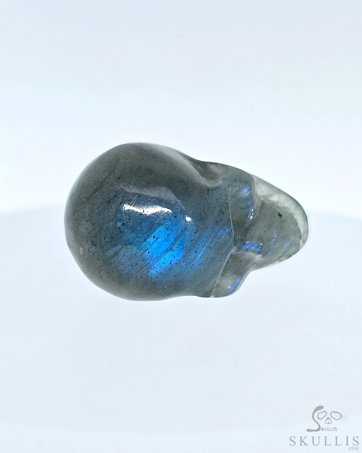 0.7" Labradorite Hand Carved Crystal Skull, Realistic, Crystal Healing 0.7" Labradorite Hand Carved Crystal Skull, Realistic, Crystal Healing