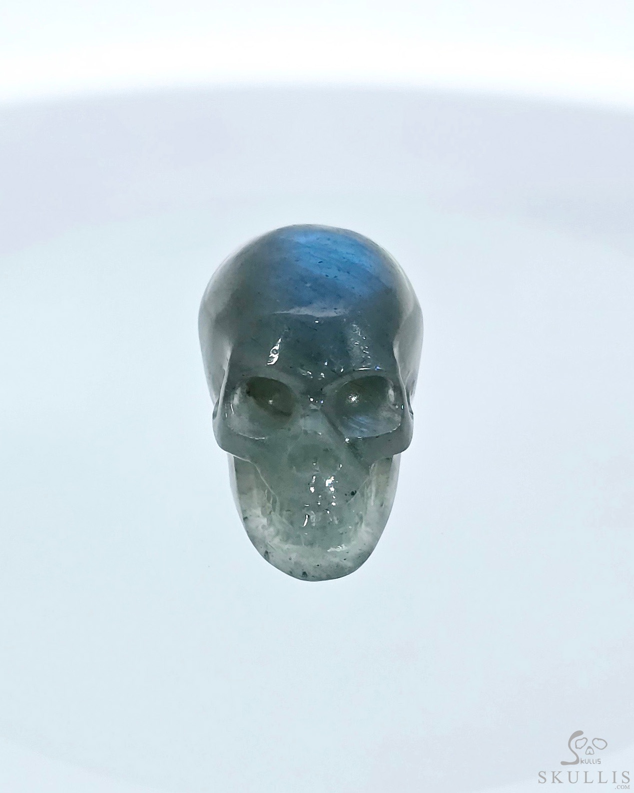 0.7" Labradorite Hand Carved Crystal Skull, Realistic, Crystal Healing 0.7" Labradorite Hand Carved Crystal Skull, Realistic, Crystal Healing